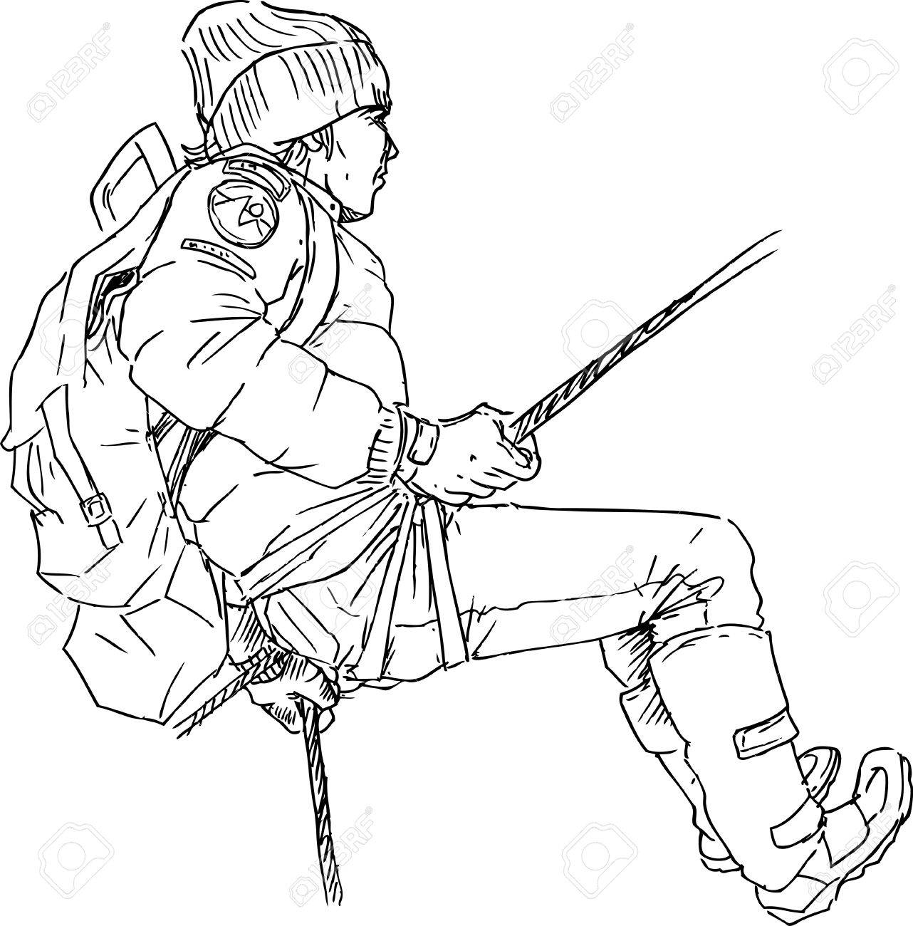 Mountain climbing gear sketch hires stock photography and images  Alamy