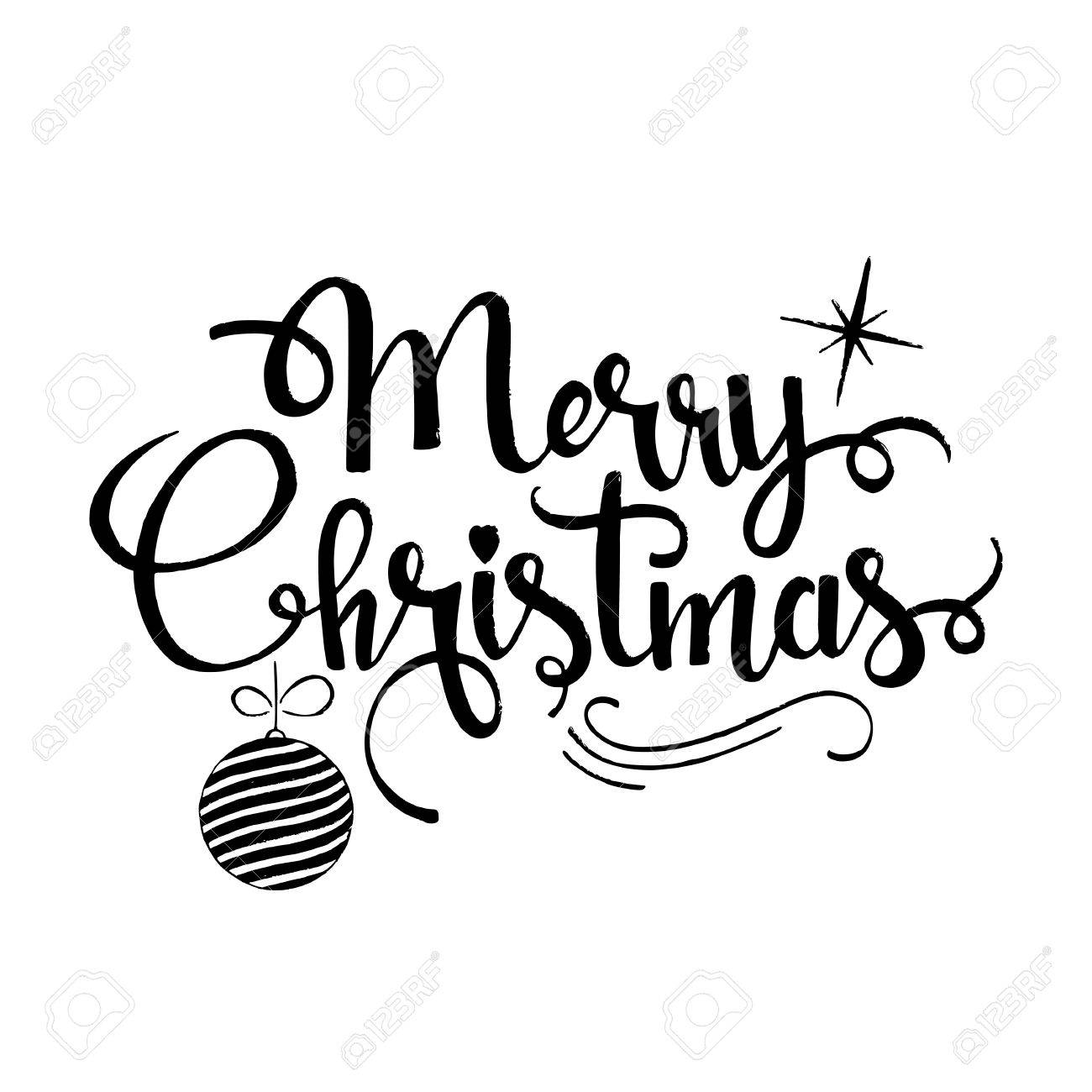 メリー クリスマスの文字 モダンな手描きクリスマス ツリーのボールとグリーティング カード デザイン 白い背景で隔離のスターと書道 のイラスト素材 ベクタ Image メリー クリスマスの文字 モダンな手描きクリスマス ツリーのボールとグリーティング カード デザイン 白い背景で隔離のスターと書道 のイラスト素材 ベクタ Image