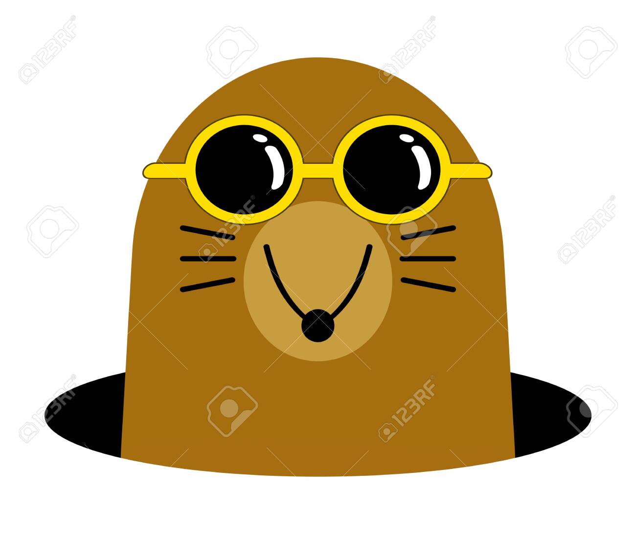 Mole Character Wearing Sunglasses Stock Photo Picture And Royalty Free Image Image 139629510 Winnie the pooh and the honey tree: mole character wearing sunglasses