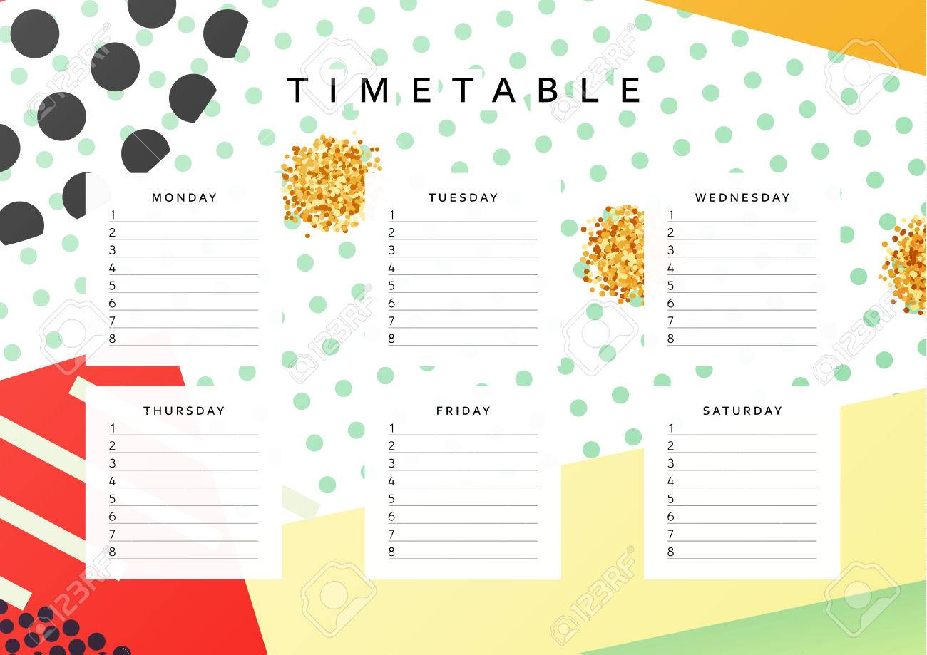 planner calendar schedule the week abstract design background school year planning calendar