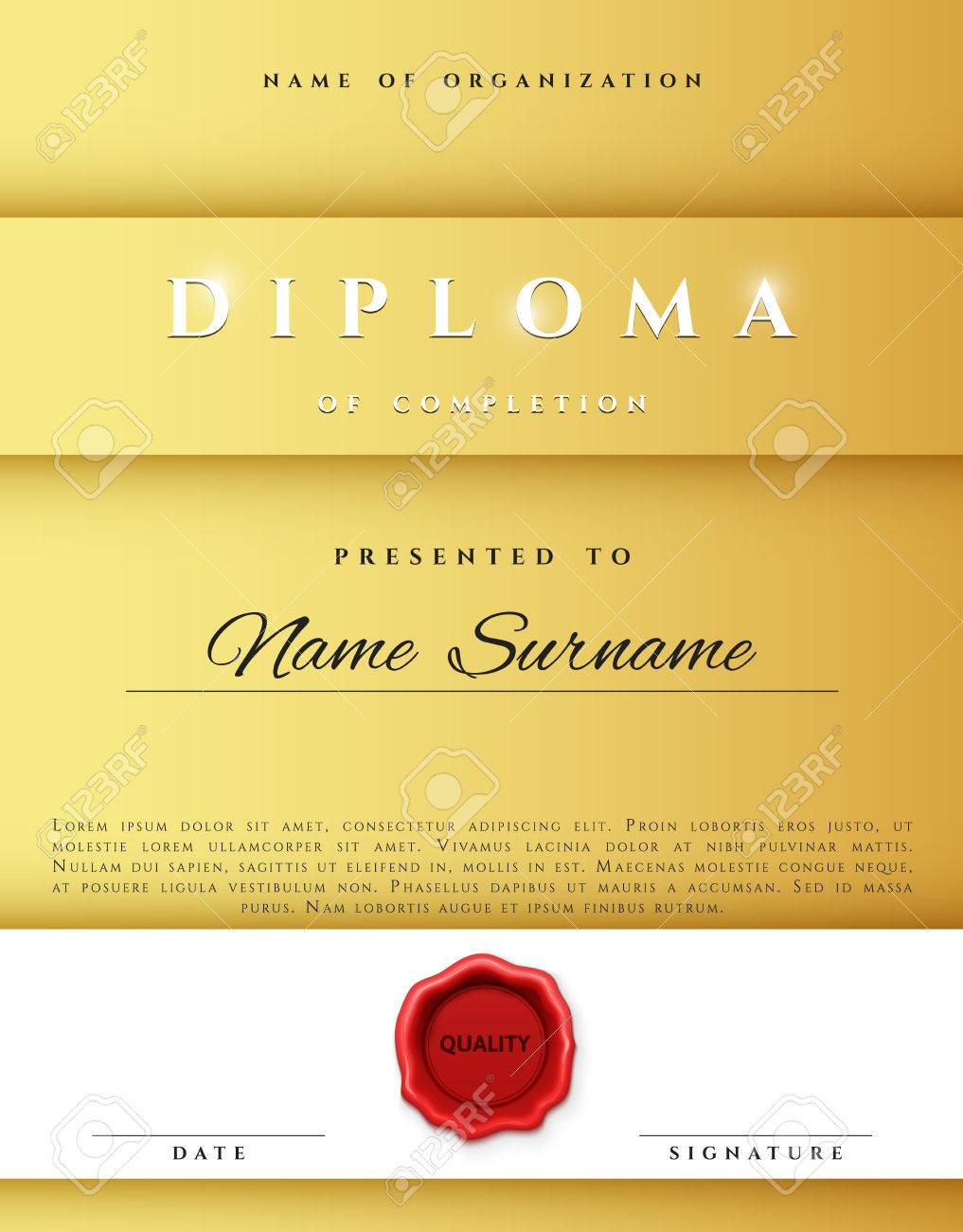 award certificate design