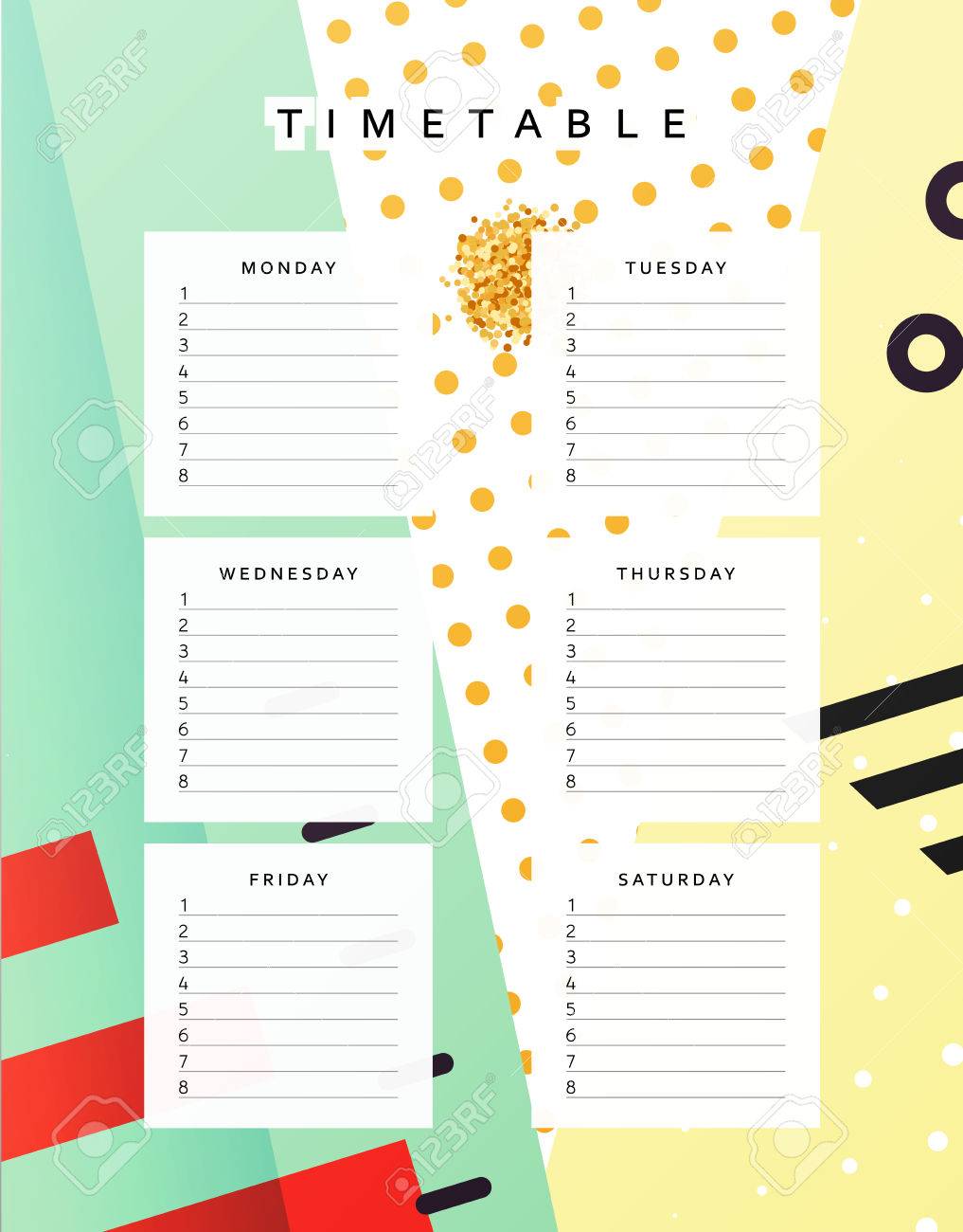 planner calendar schedule the week abstract design background
