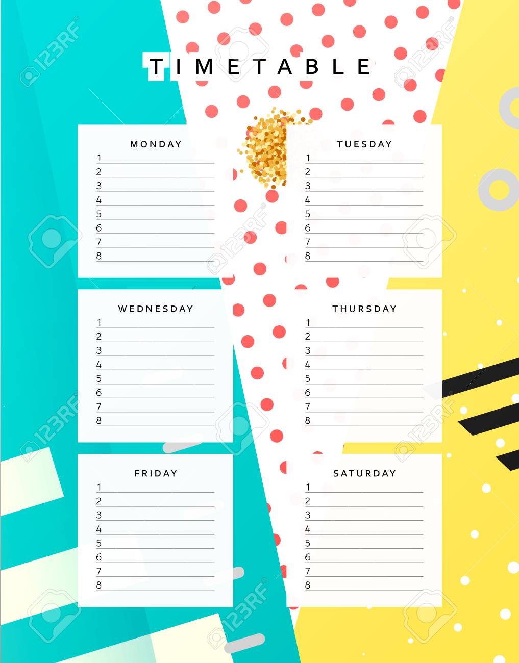 planner calendar schedule the week abstract design background
