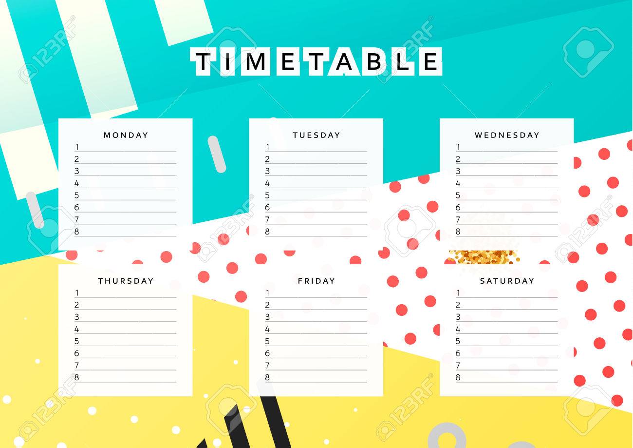 planner calendar schedule the week abstract design background