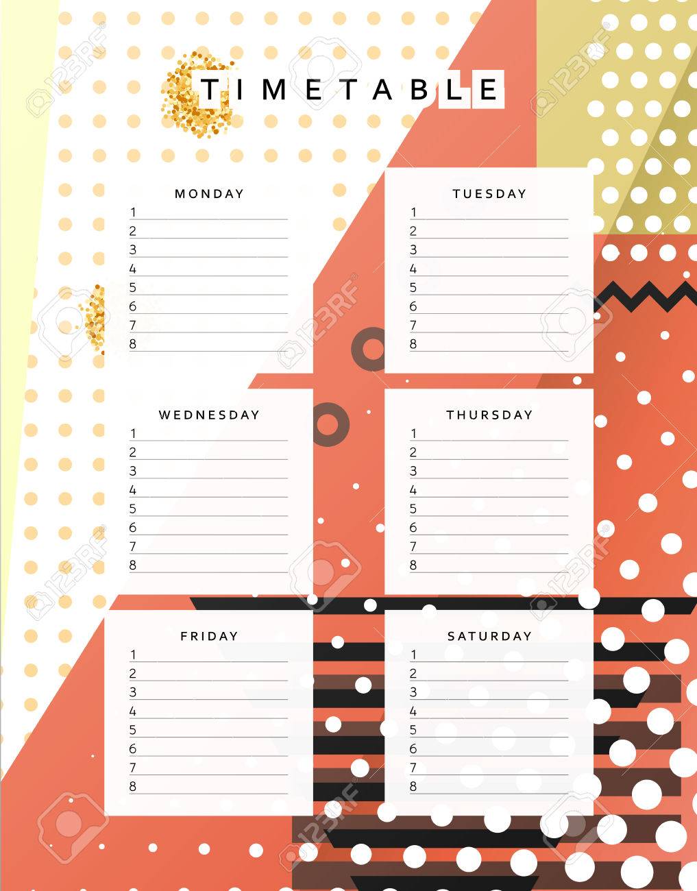 planner calendar schedule the week abstract design background