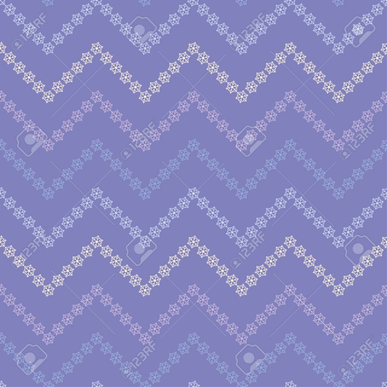 Sfondo Senza Soluzione Di Continuità Con Fiocchi Di Neve Decorativi Stampare Design Di Stoffa Carta Da Parati
