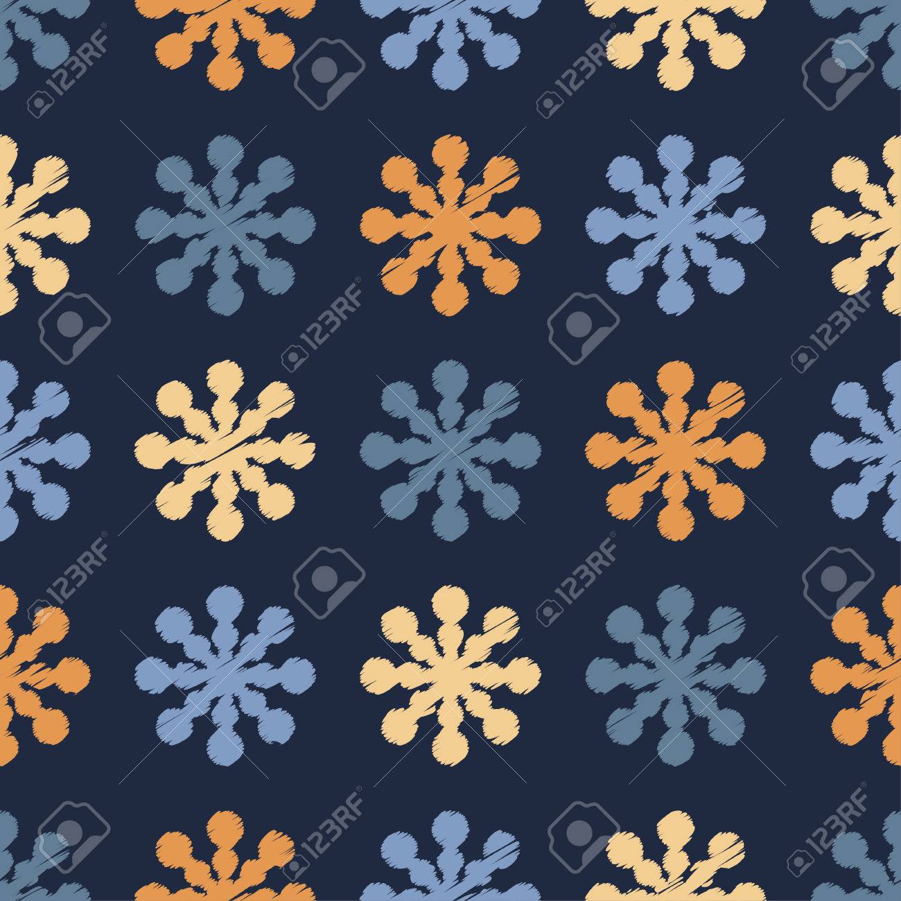 Sfondo Decorativo Senza Soluzione Di Continuità Di Natale Con I Fiocchi Di Neve Stampare Ripetendo Sfondo Disegno Stoffa Carta Da Parati