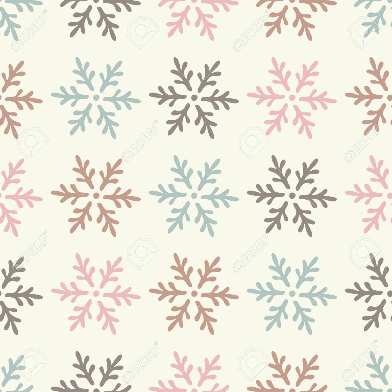 Sfondo Decorativo Senza Soluzione Di Continuità Di Natale Con I Fiocchi Di Neve Stampare Ripetendo Sfondo Disegno Stoffa Carta Da Parati