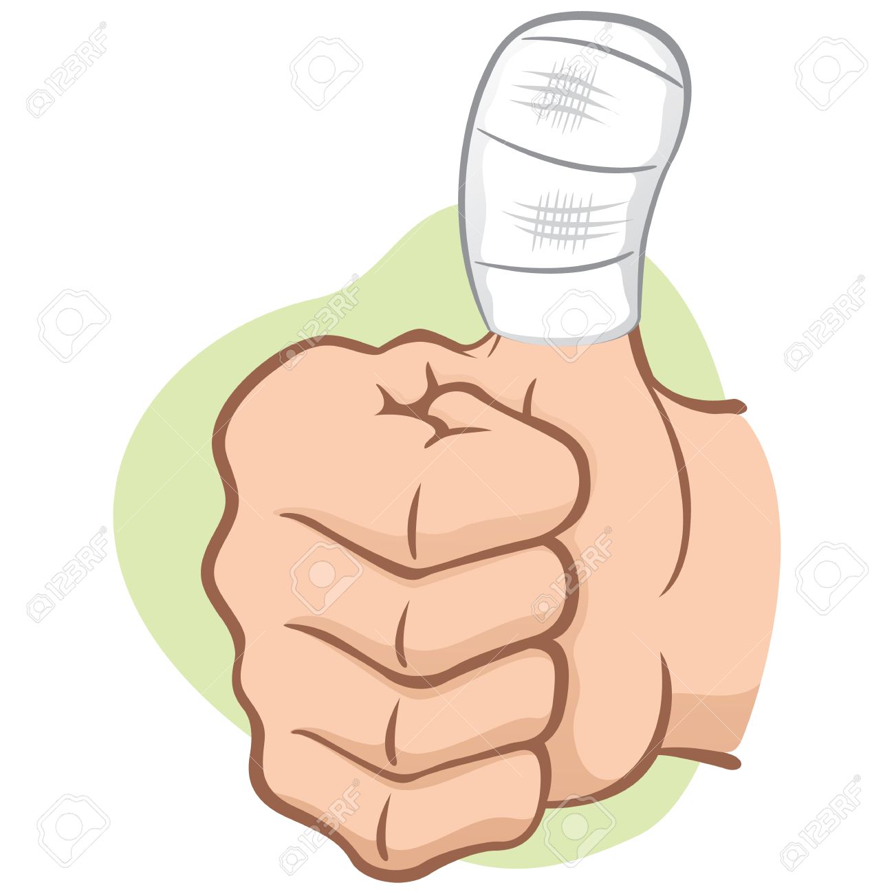 Bandaged thumb 2024