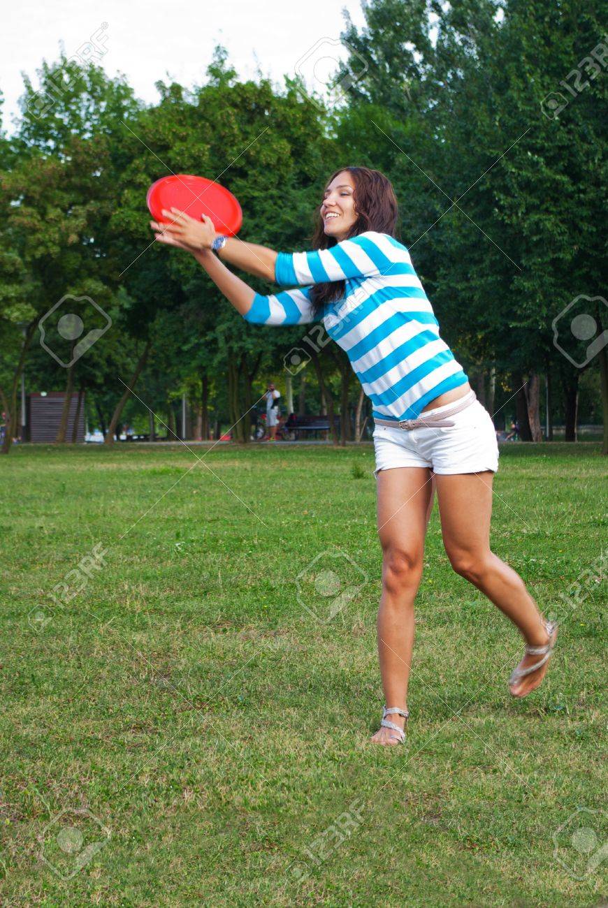 catching a frisbee