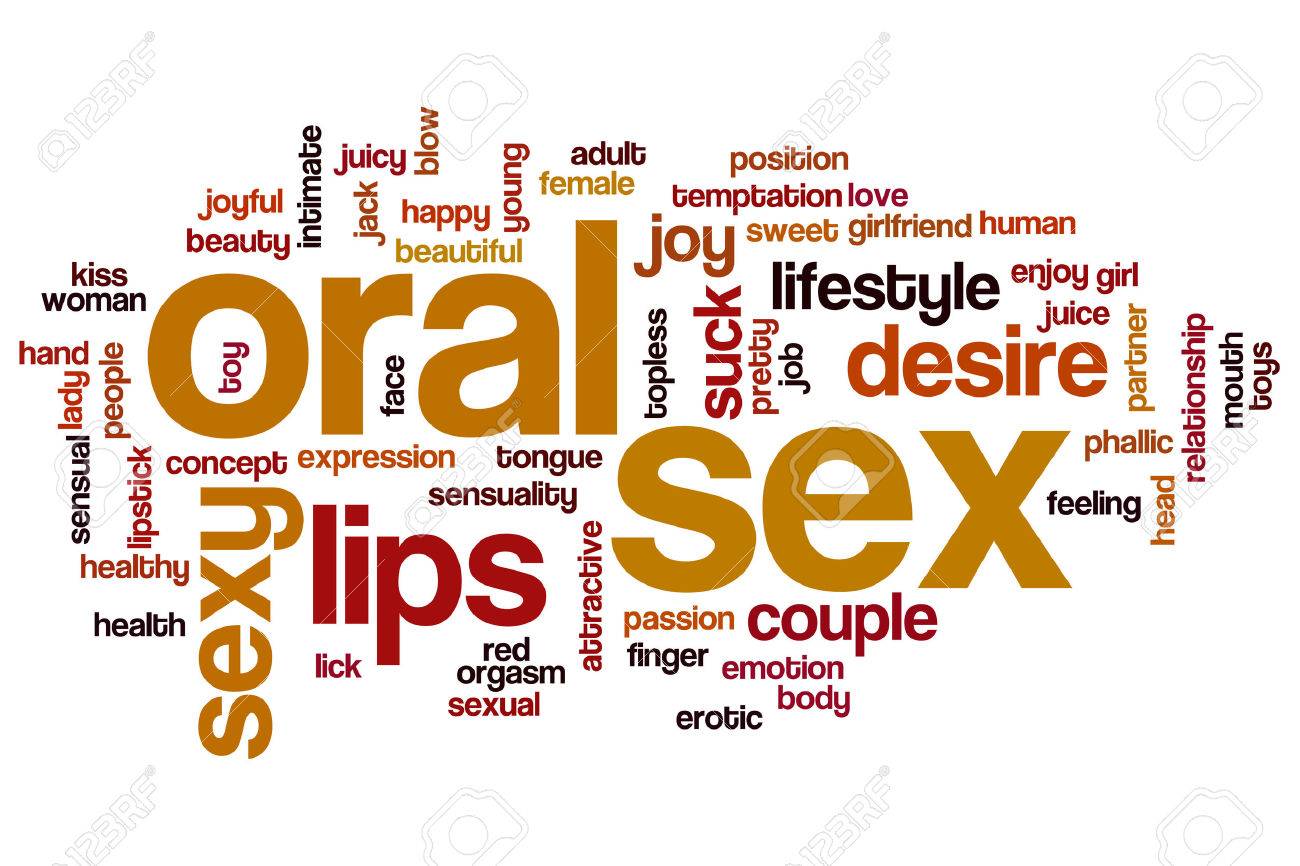Oral Sex Word Cloud Stock Photo picture