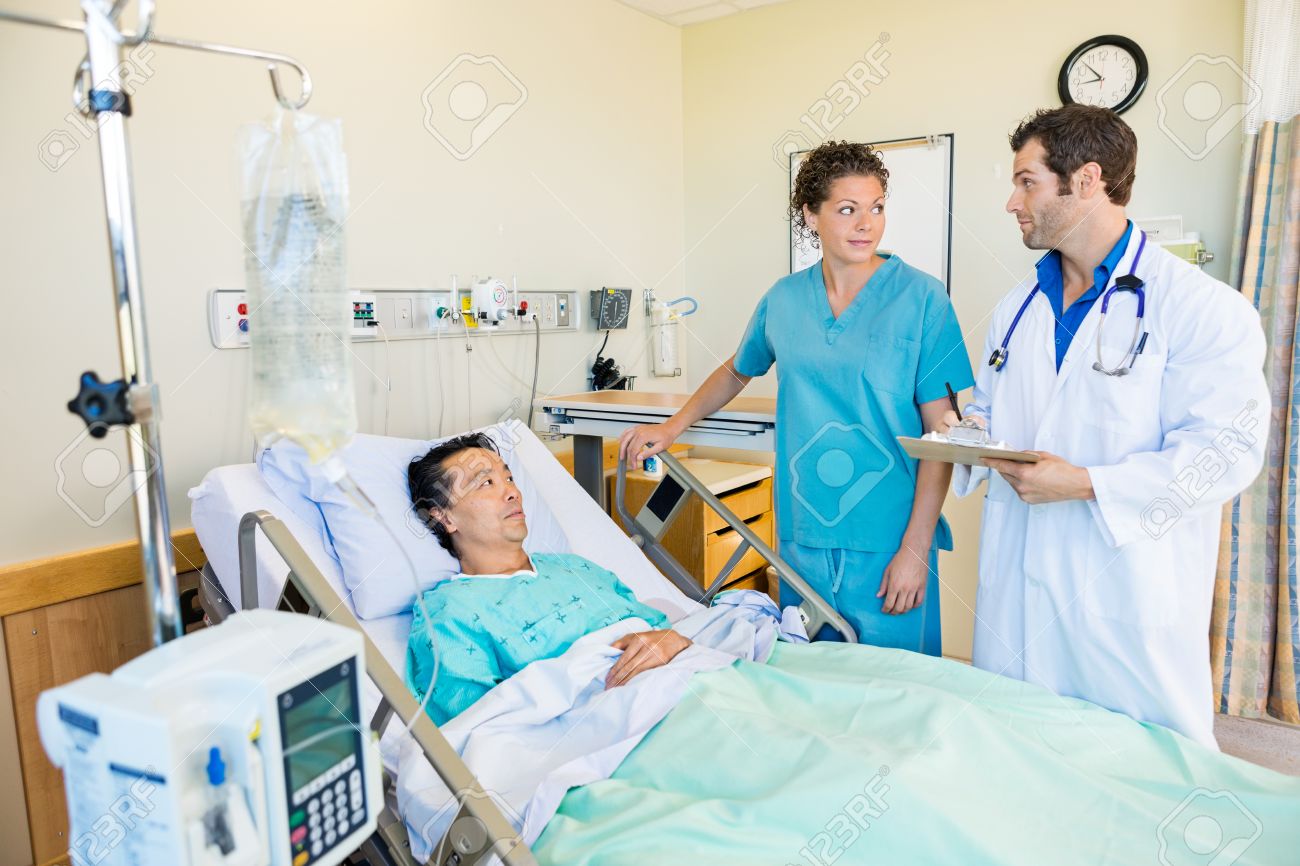 Nurse And Patient In Hospital Nurse And Patient In Hospital