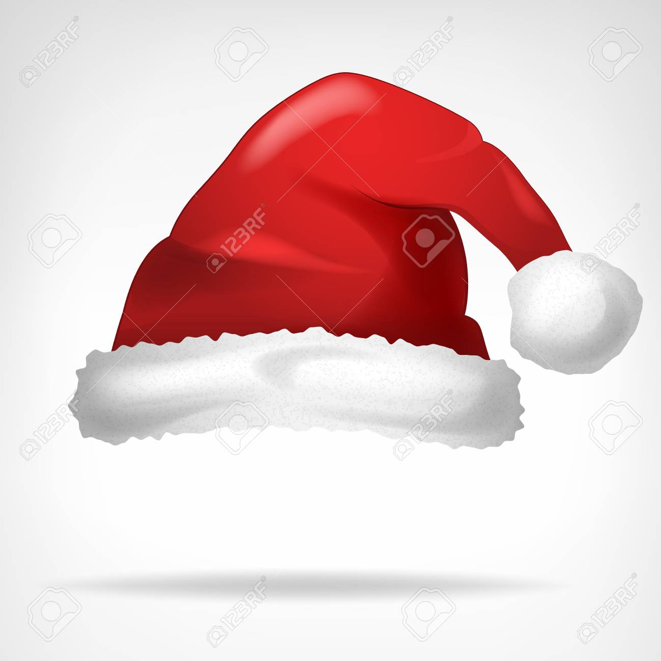 red santa hat isolated on white vector illustration - 33088806 red santa hat isolated on white vector illustration - 33088806