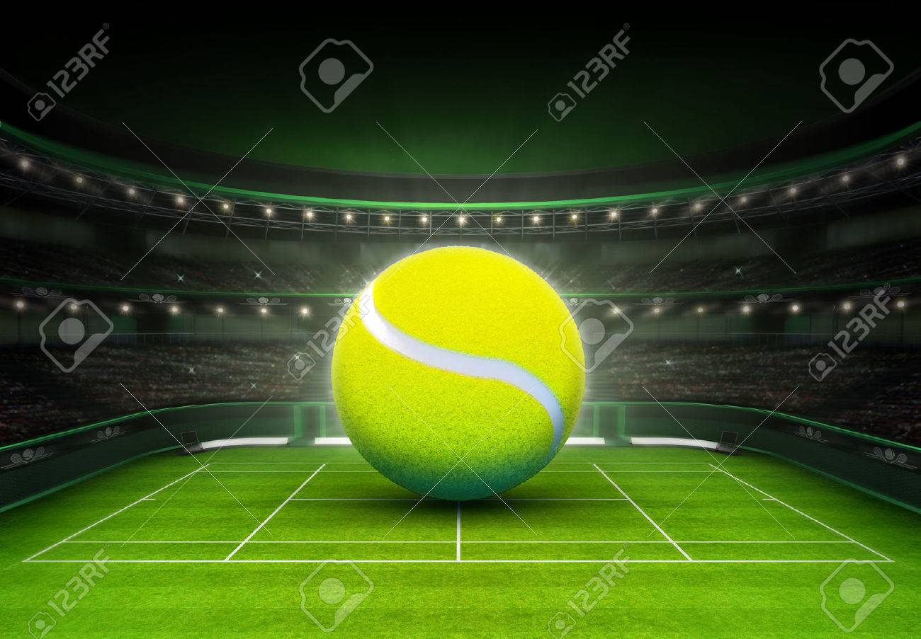 草裁判所テニスのスポーツ テーマ レンダリング図背景に置かれた大きなテニス ボール の写真素材 画像素材 Image 草裁判所テニスのスポーツ テーマ レンダリング図背景に置かれた大きなテニス ボール の写真素材 画像素材 Image