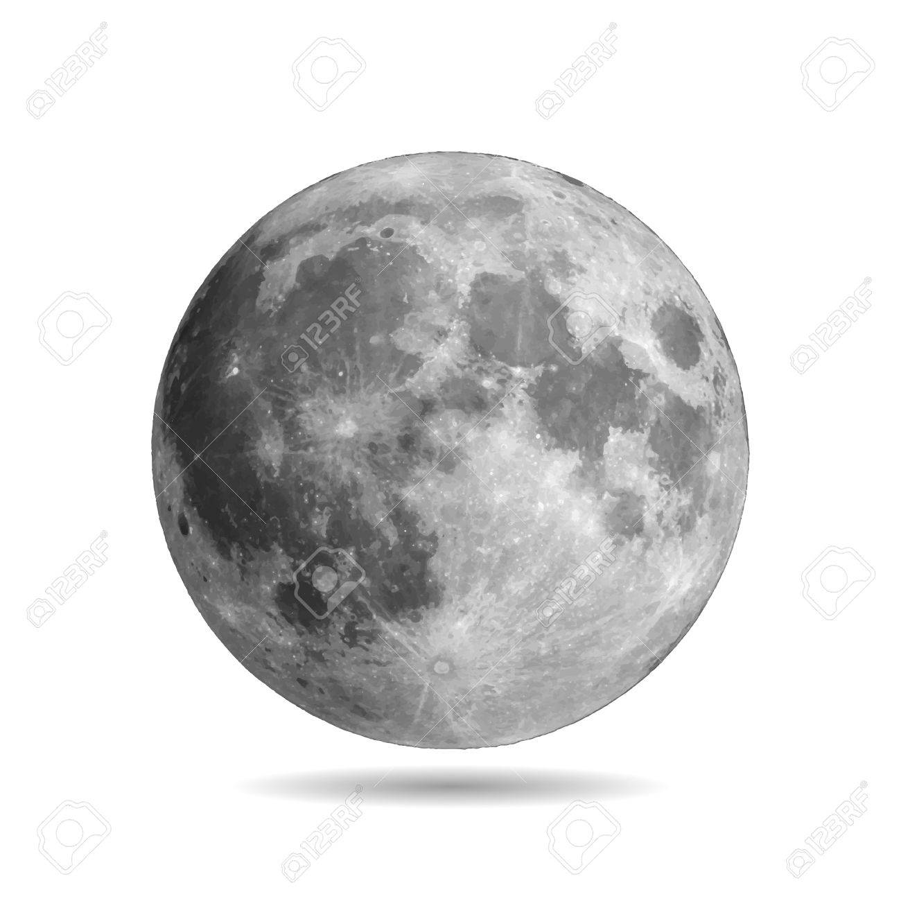 Realistic full moon with shadow vector eps10. Vector illustration. Elements of this vector furnished by NASA - 67824022 Realistic full moon with shadow vector eps10. Vector illustration. Elements of this vector furnished by NASA - 67824022