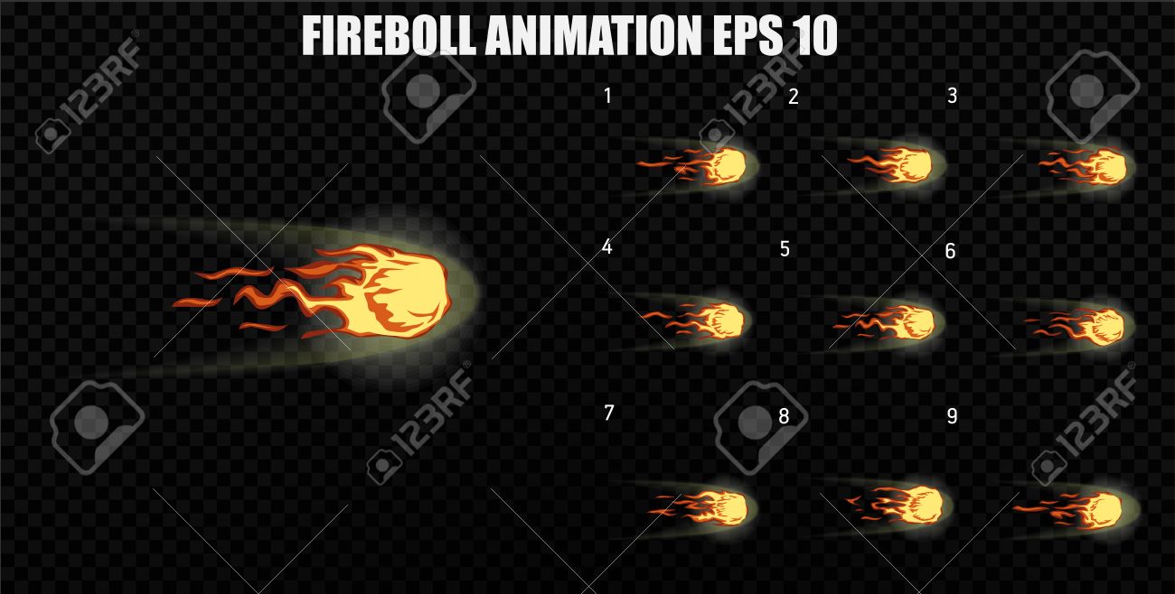 煙の効果のアニメーションを爆発します 漫画爆発フレーム 爆発のスプライト シート ゲームや漫画のアニメーション のイラスト素材 ベクタ Image