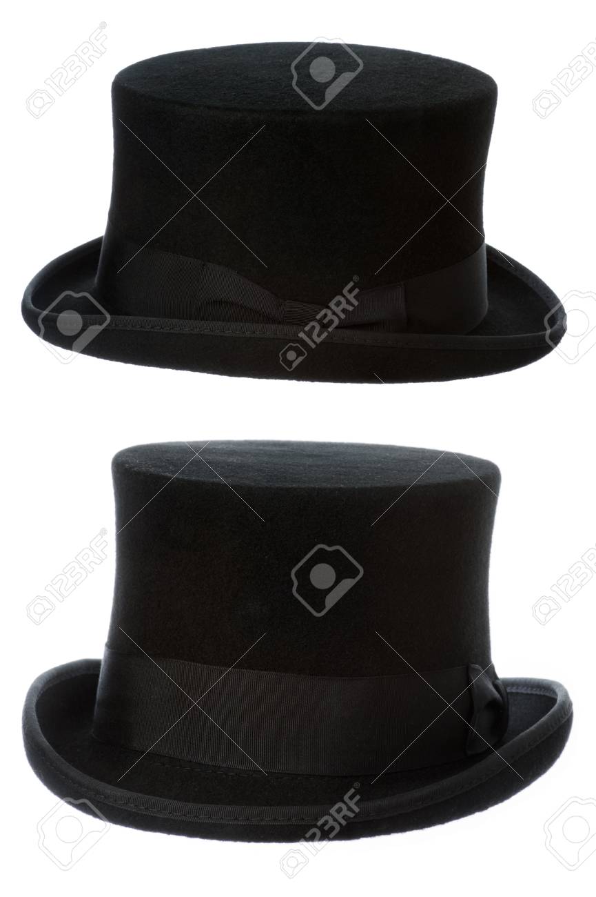 white felt top hat
