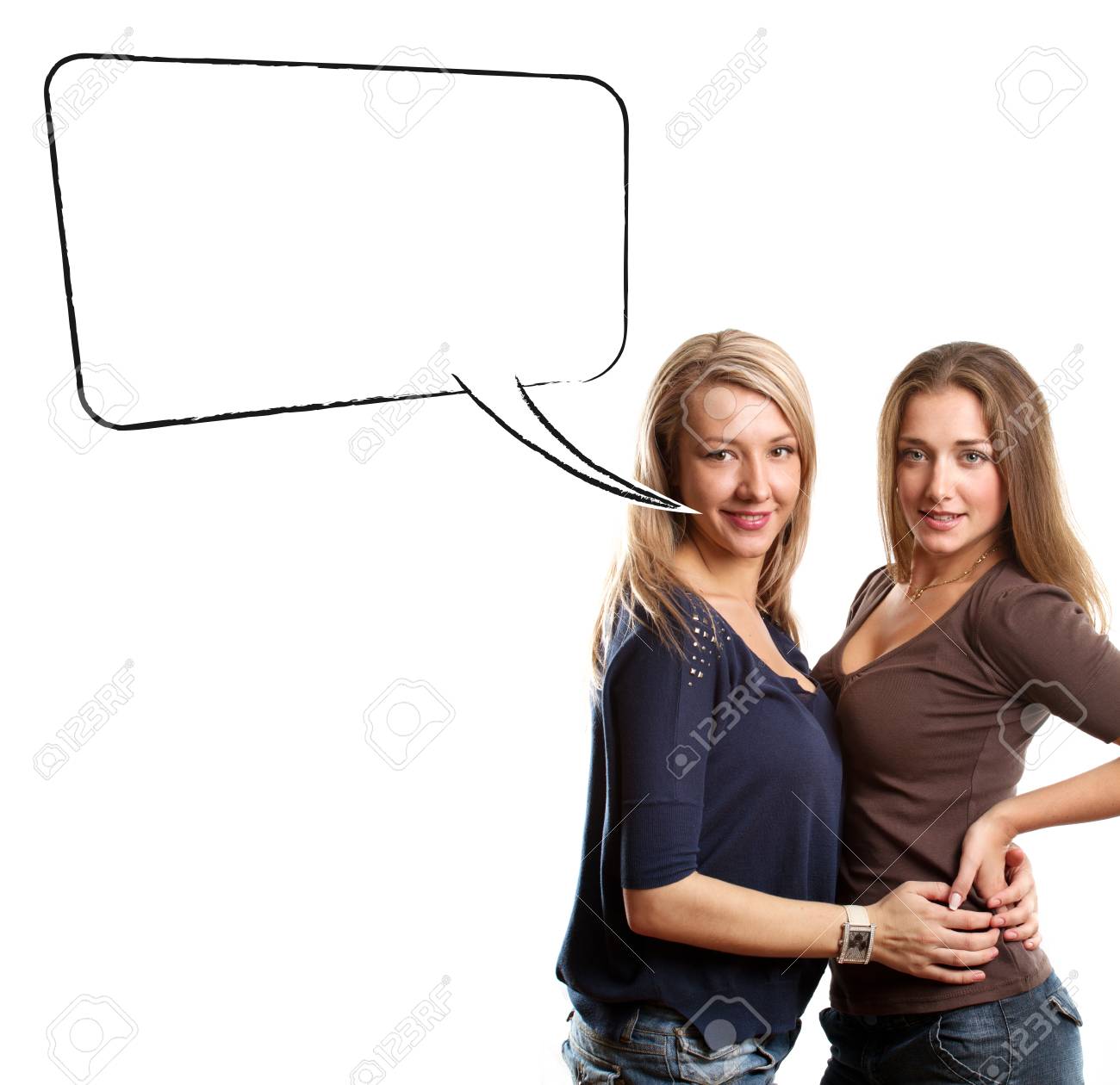 Gay Couple Two Women Looking On Camera With Speech Bubble Stock Photo 25026126 Gay Couple Two Women Looking On Camera With Speech Bubble Stock Photo 25026126