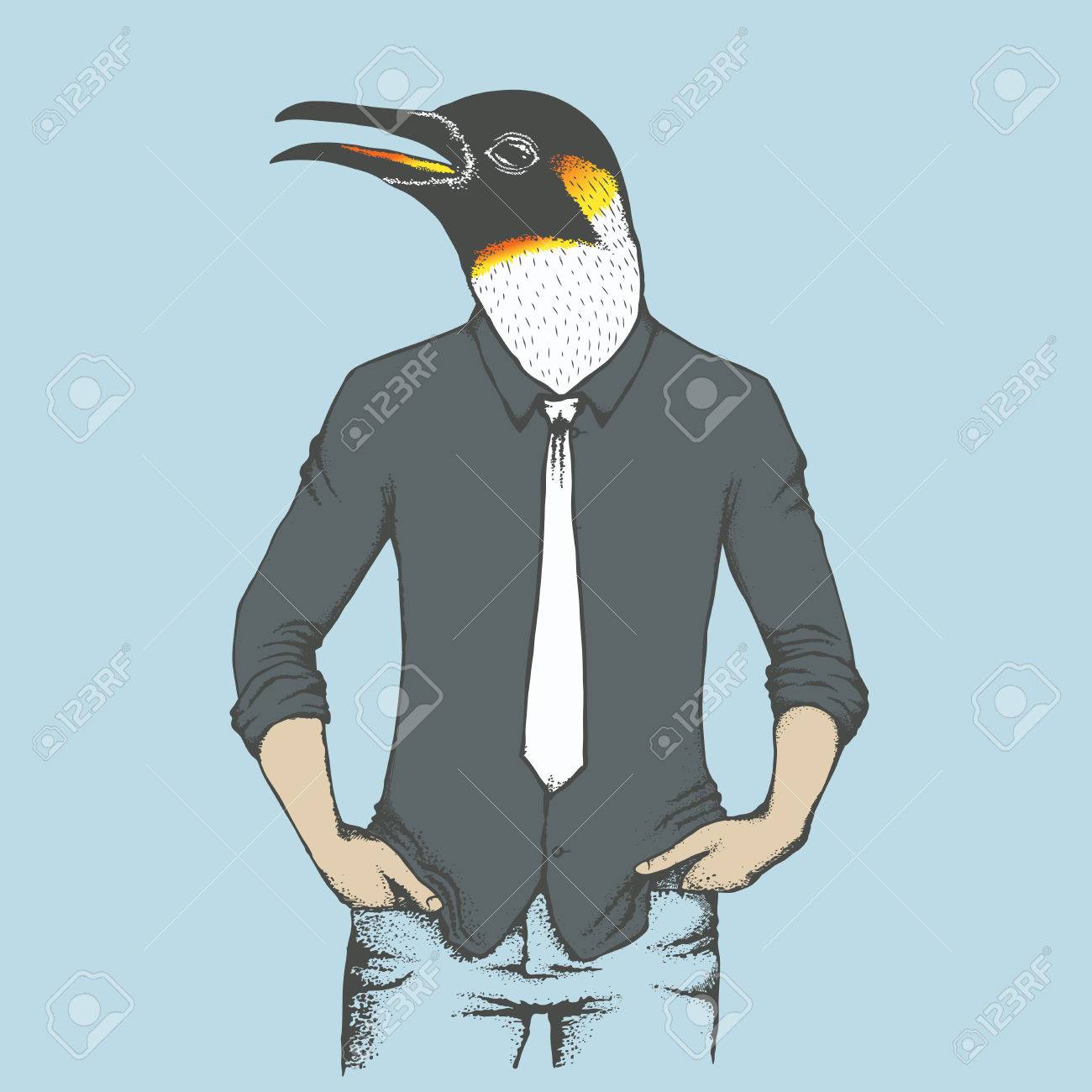 Pinguino con traje Clearance