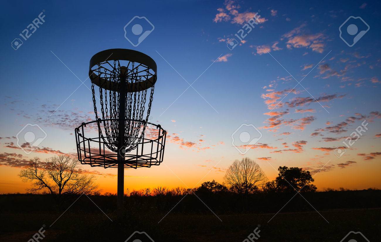 frisbee golf basket