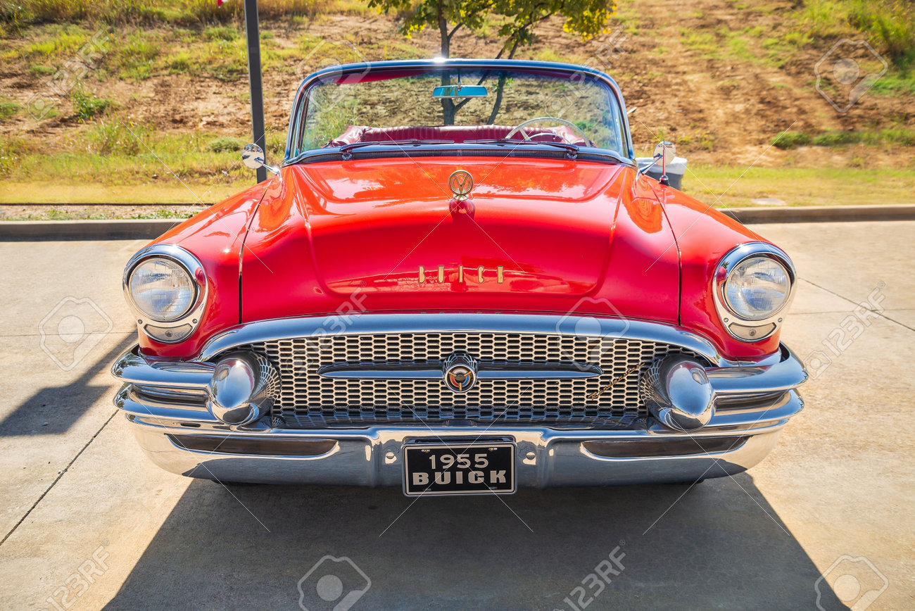 Westlake Texas October 19 2019 Front View Of A Red Vintage 1955 Buick Convertible Classic Car Stock Photo Picture And Royalty Free Image Image 132890861