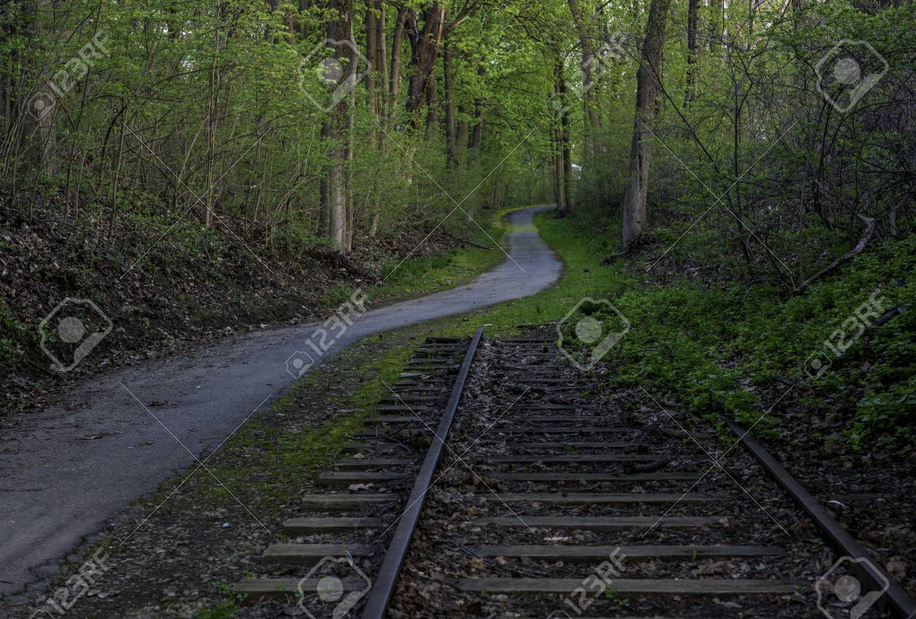 Old Abandoned Railroad At Lock Ridge Park Located In Pennsylvania Stock  Photo, Picture and Royalty Free Image. Image 101120973., image size:1300x878