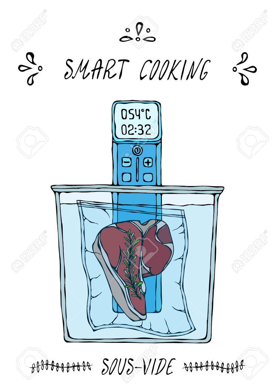 What is Sous-Vide. Slow Cooking Technology. Perfect Tender Juicy Meat Steak. Vacuumizer Food Sealer. Chief Cuisine Collection. EPS10 Vector. Hand Drawn Doodle Style Realistic Illustration - 126959097 What is Sous-Vide. Slow Cooking Technology. Perfect Tender Juicy Meat Steak. Vacuumizer Food Sealer. Chief Cuisine Collection. EPS10 Vector. Hand Drawn Doodle Style Realistic Illustration - 126959097