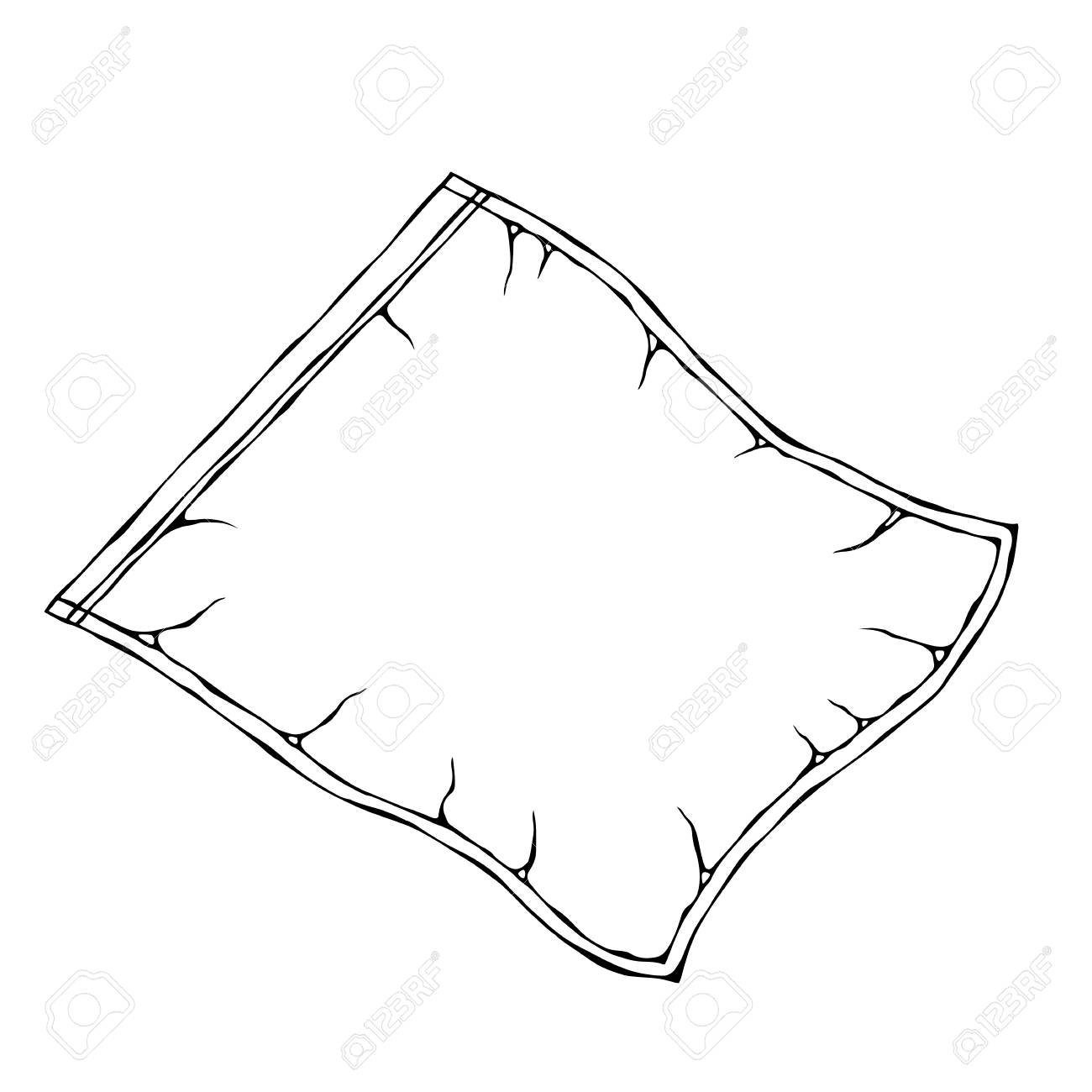 Vacuum Plastic Bag. EPS10 Vector. Hand Drawn Doodle Style Realistic Illustration - 126910589 Vacuum Plastic Bag. EPS10 Vector. Hand Drawn Doodle Style Realistic Illustration - 126910589