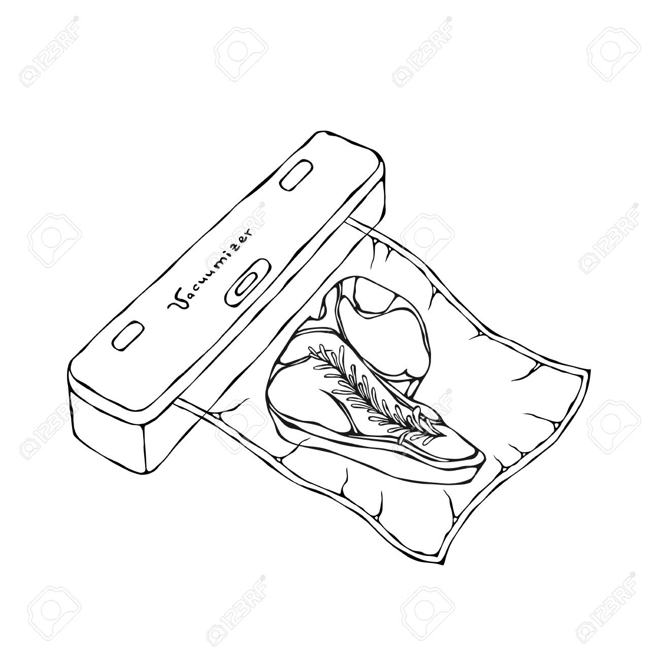 Vacuumizer Food Sealer. What is Sous-Vide. Slow Cooking Technology. Perfect Tender Juicy Meat Steak. Chief Cuisine Collection. EPS10 Vector. Hand Drawn Doodle Style Realistic Illustration - 126910597 Vacuumizer Food Sealer. What is Sous-Vide. Slow Cooking Technology. Perfect Tender Juicy Meat Steak. Chief Cuisine Collection. EPS10 Vector. Hand Drawn Doodle Style Realistic Illustration - 126910597