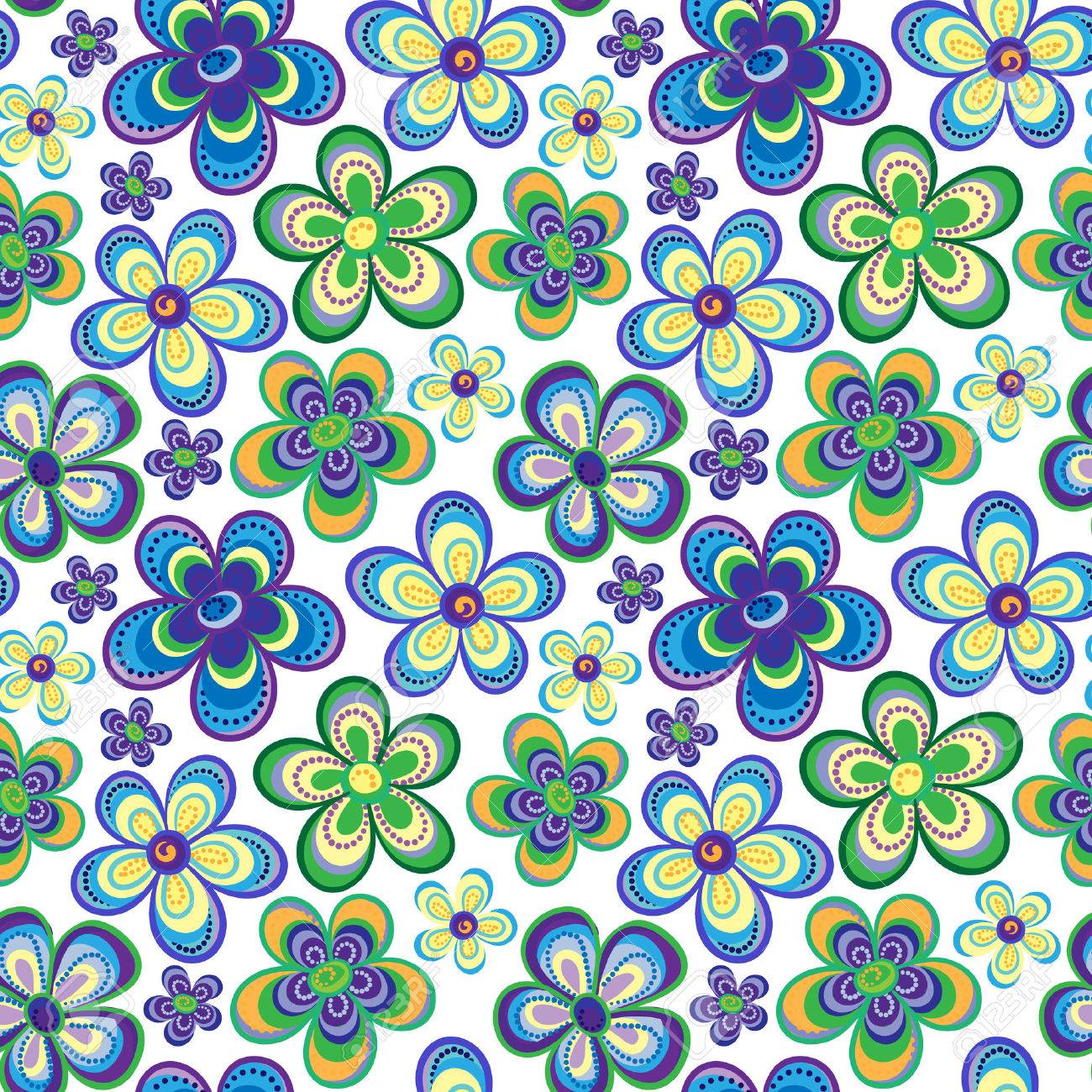 Fleurs Nappe Coloré Vintage-flexion des sans fondu