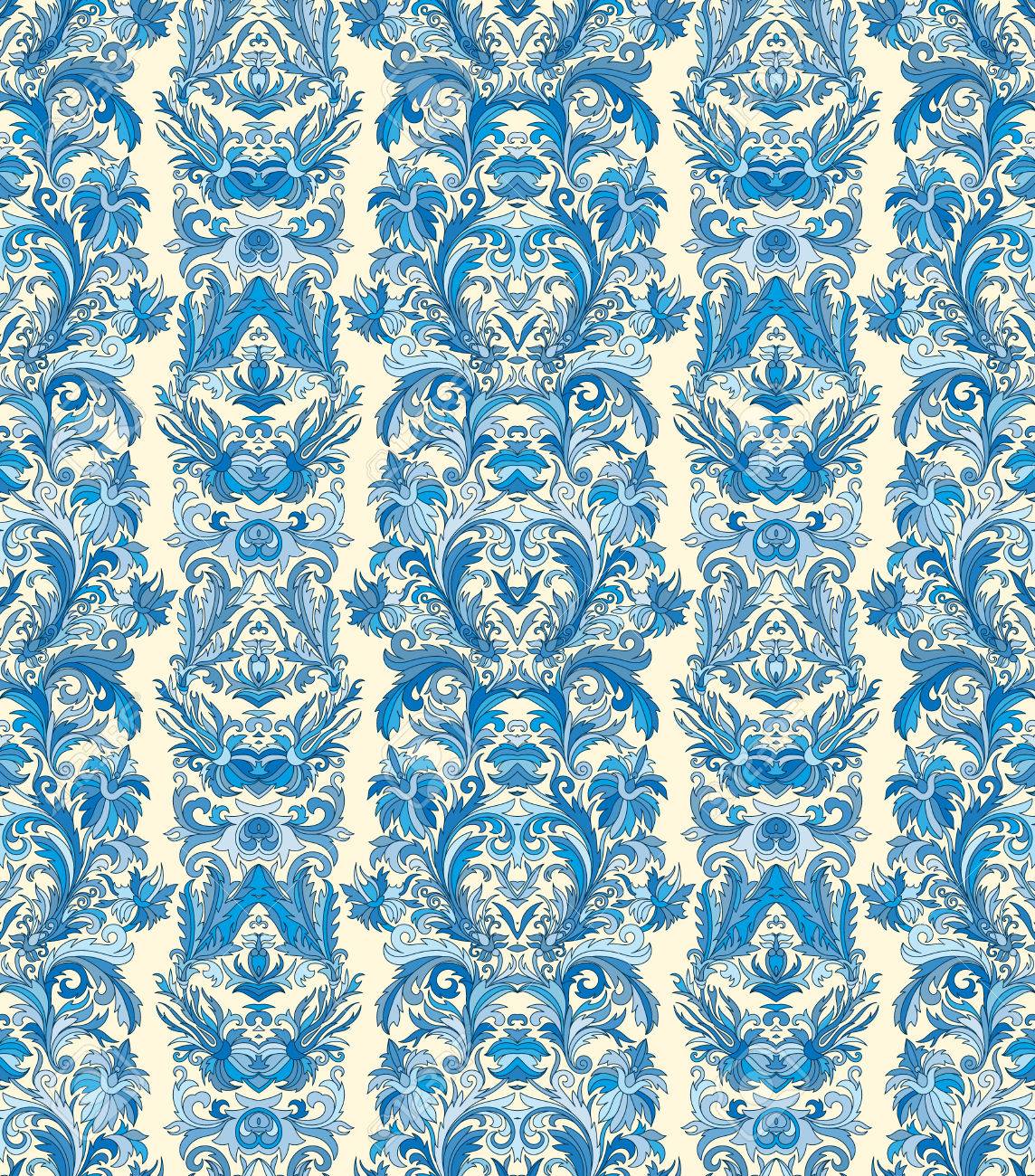 Royal Striped Seamless Pattern Rococo Floral Wallpaper Damask Background Blue Tone On White Backdrop Royalty Free Svg Cliparts Vectors And Stock Illustration Image Royal Striped Seamless Pattern Rococo Floral Wallpaper Damask Background Blue Tone On White Backdrop Royalty Free Svg Cliparts Vectors And Stock Illustration Image