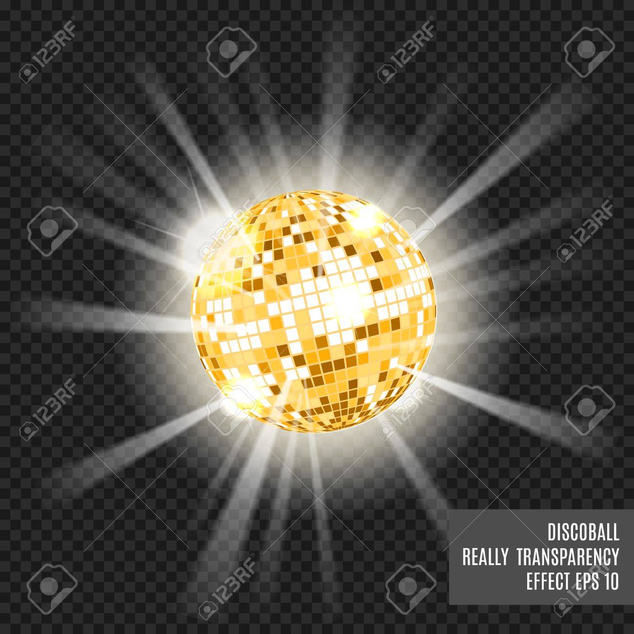 Discokugel Mit Gluhen Wirklich Transparenzseffekt Disco Hintergrund Vorlage Fur Ihr Design Golden Lizenzfrei Nutzbare Vektorgrafiken Clip Arts Illustrationen Image 60108939