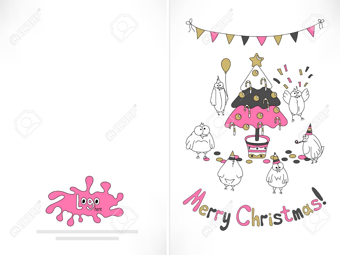 Geared up toward print Xmas card. Humorous birds accrued above the.. photograph about Funny Printable Christmas Cards identified as Organized in direction of print Xmas card. Amusing birds accumulated in close proximity to the..