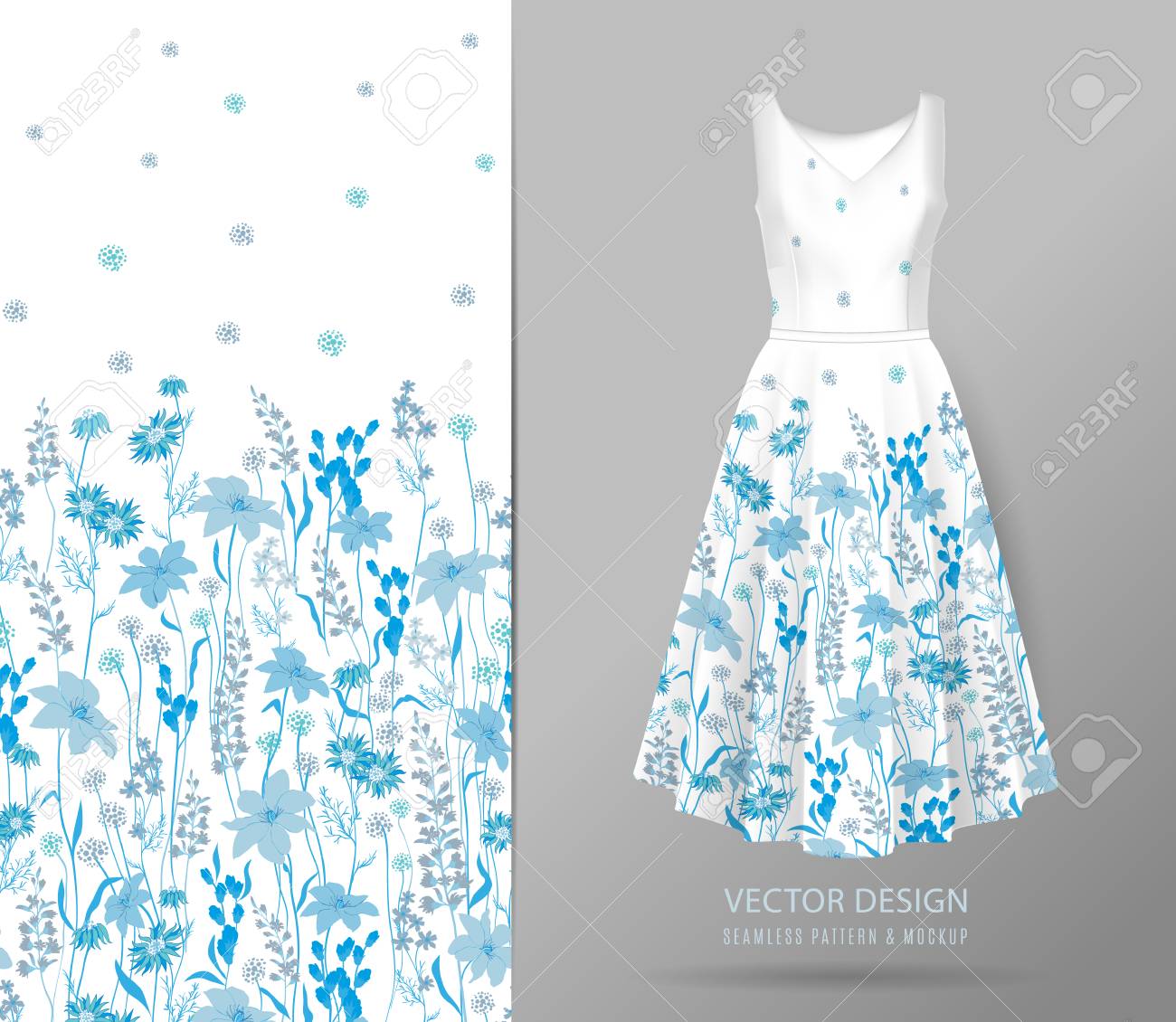 UND TEXTURE ART FLOWER DRESS