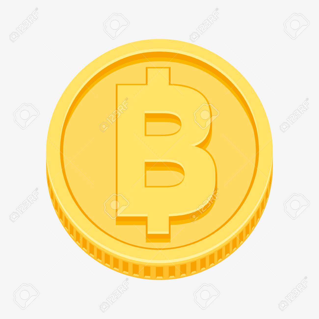 ゴールド コインのタイのバーツ通貨記号のイラスト素材・ベクター Image 85204802