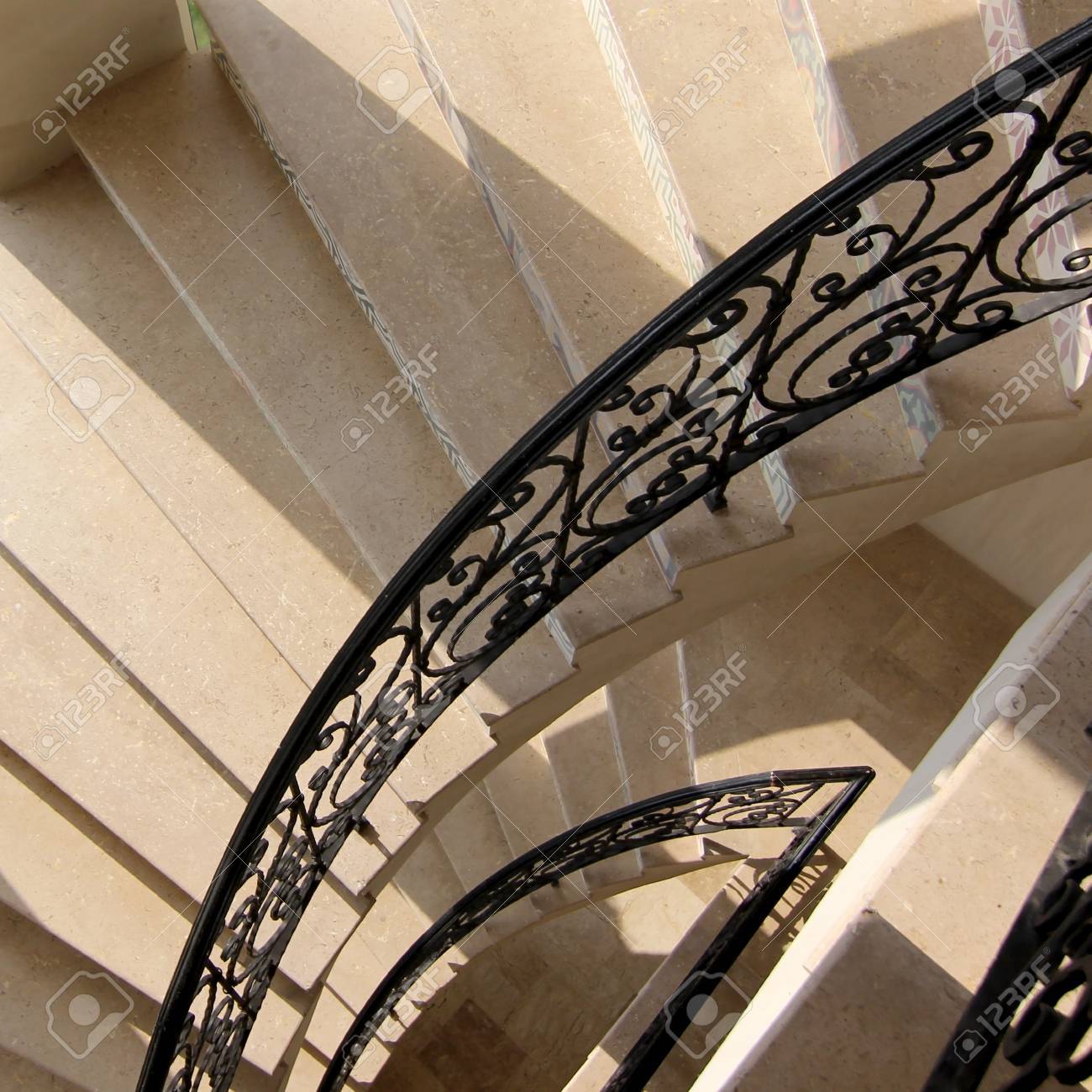 螺旋階段の平面図 の写真素材 画像素材 Image