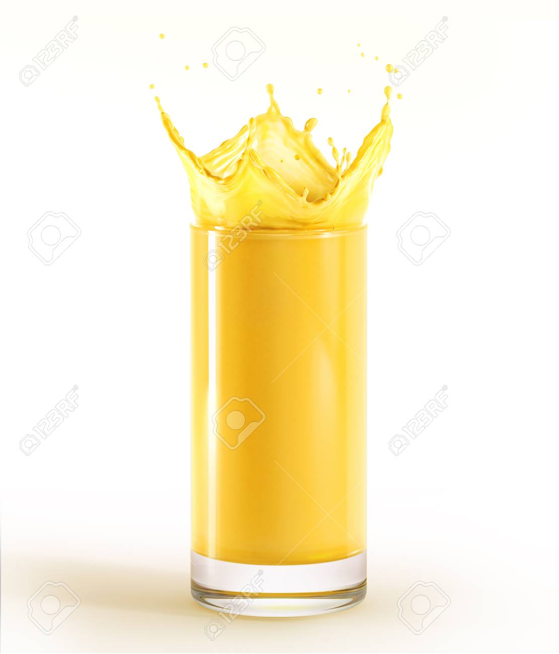 Download Tumbler Glass Full Of Orange Juice With Splash On White Background Stock Photo Picture And Royalty Free Image Image 115101965 Yellowimages Mockups