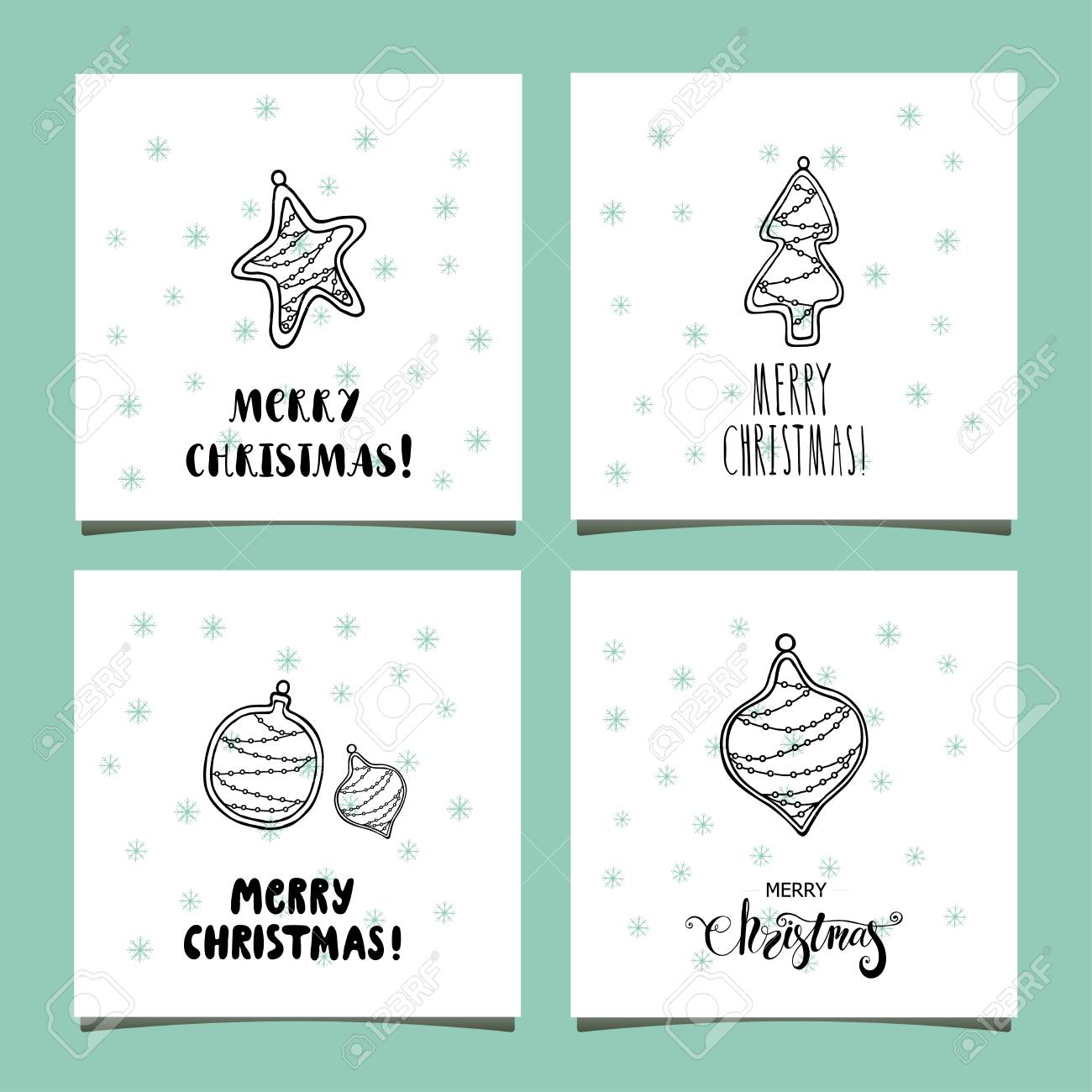 set of christmas greeting cards xmas card templates with hand photo greeting cards templates