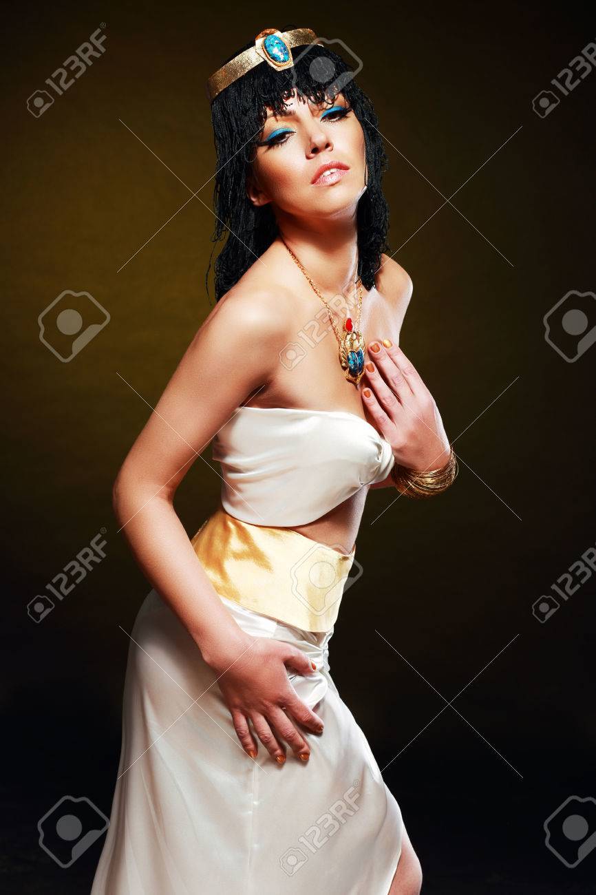 Beautiful Egyptian Woman Bronze Portrait Over Grunge Stock Photo Picture And Royalty Free Image Image