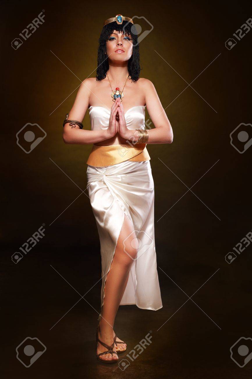 Beautiful Egyptian Woman Bronze Portrait Over Grunge Stock Photo Picture And Royalty Free Image Image