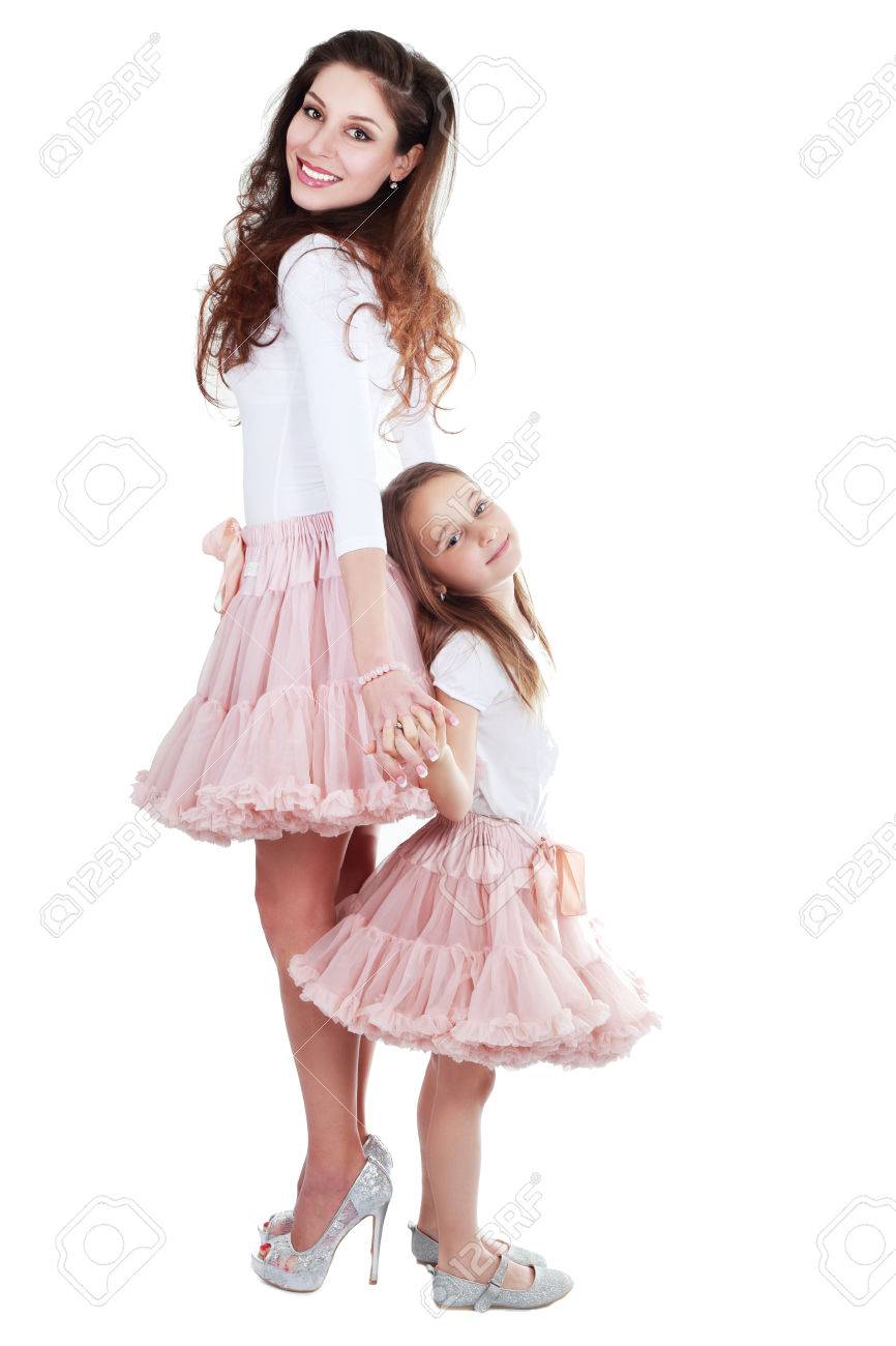 mom and kid same dress
