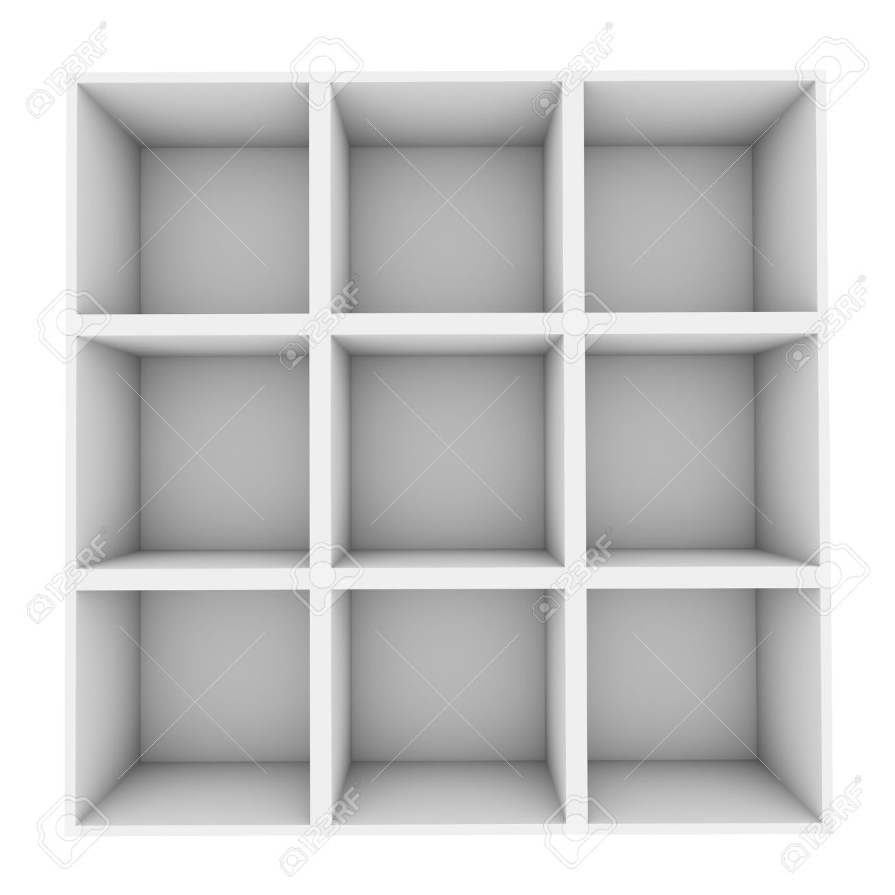 White Square Shelves Isolated On White Background Stock Photo - Stock Photo White Square Shelves Isolated On White Background white square shelves isolated on white background stock photo - stock photo white square shelves isolated on white background