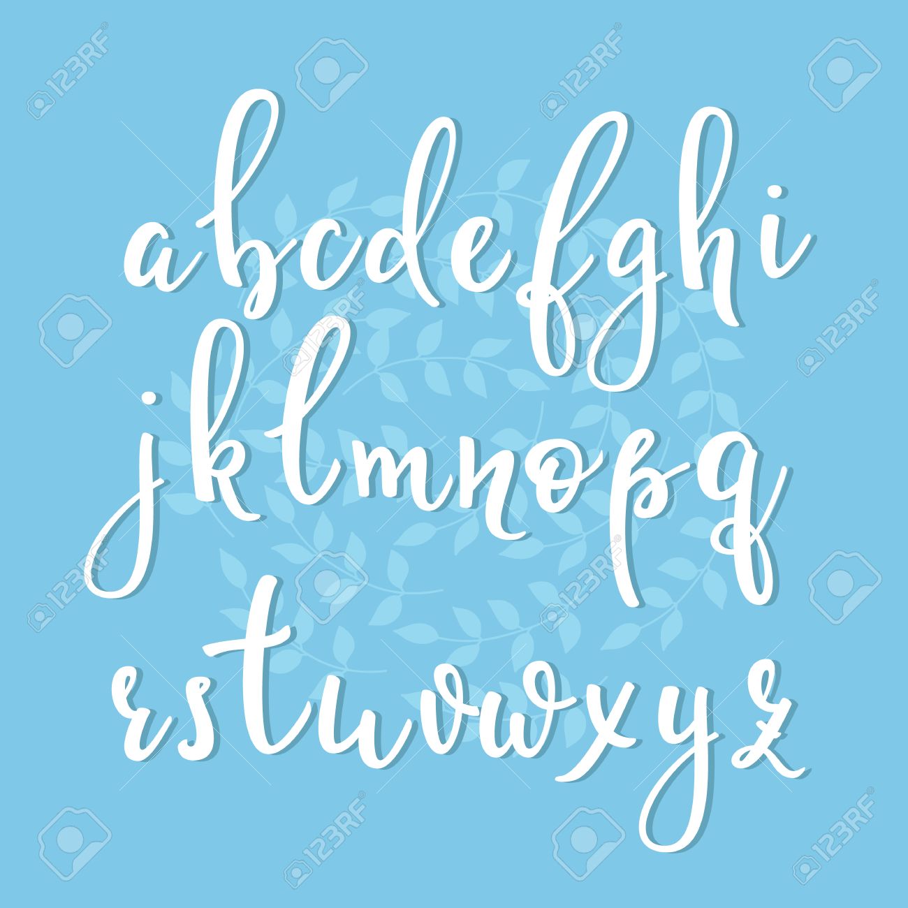 handwritten brush style modern calligraphy cursive font with