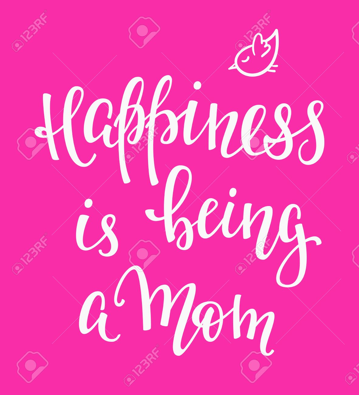 Lettrage Overlay Photographie De Famille Reglee Citation De Motivation Mignon Typographie Inspiration Calligraphie Affiche De Carte D Element De Conception Graphique Main Signe Ecrit Bebe Album Photo Le Bonheur Est D Etre Une Maman