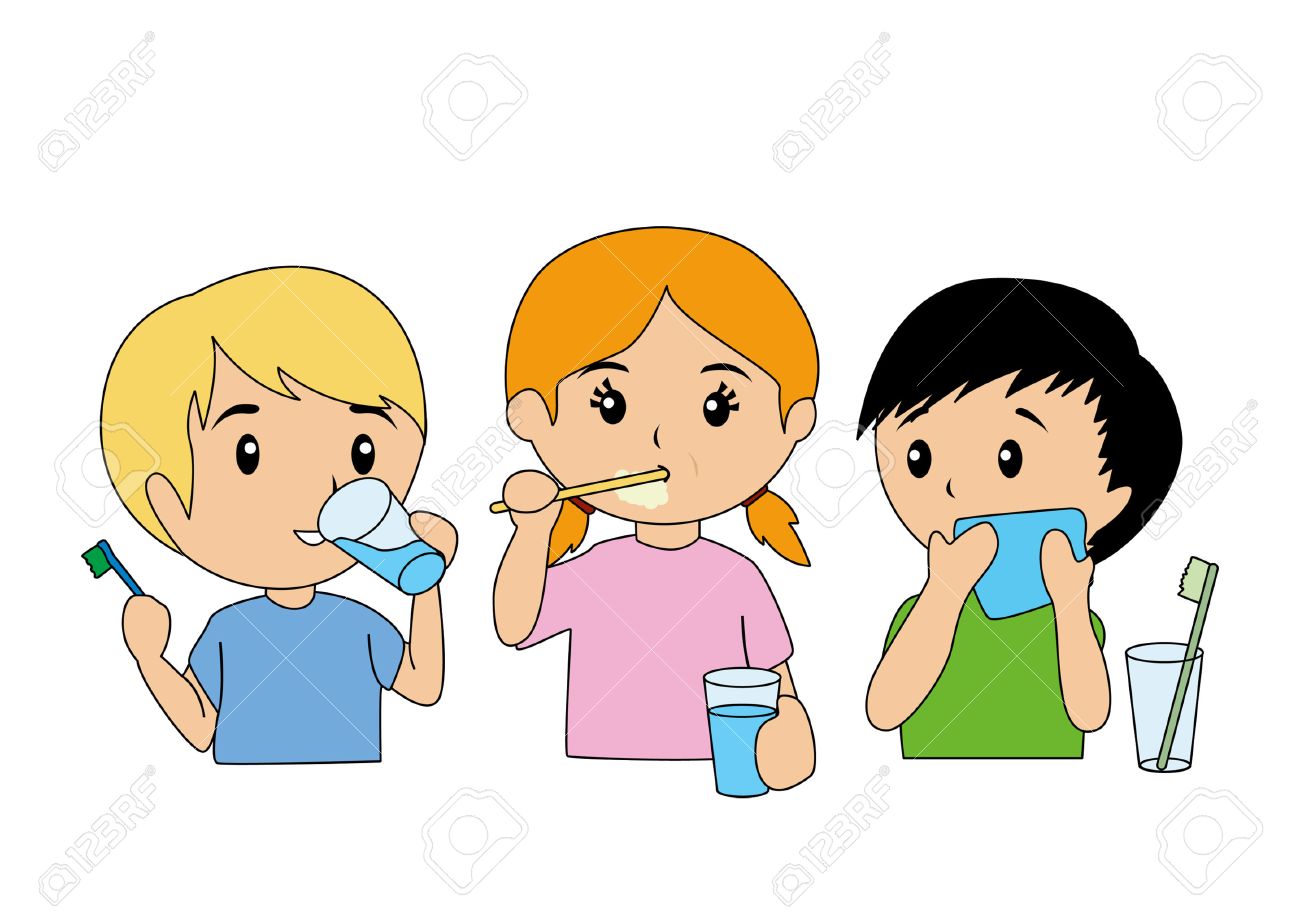 Kinder Zahneputzen Lizenzfrei Nutzbare Vektorgrafiken Clip Arts Illustrationen Image 2649519