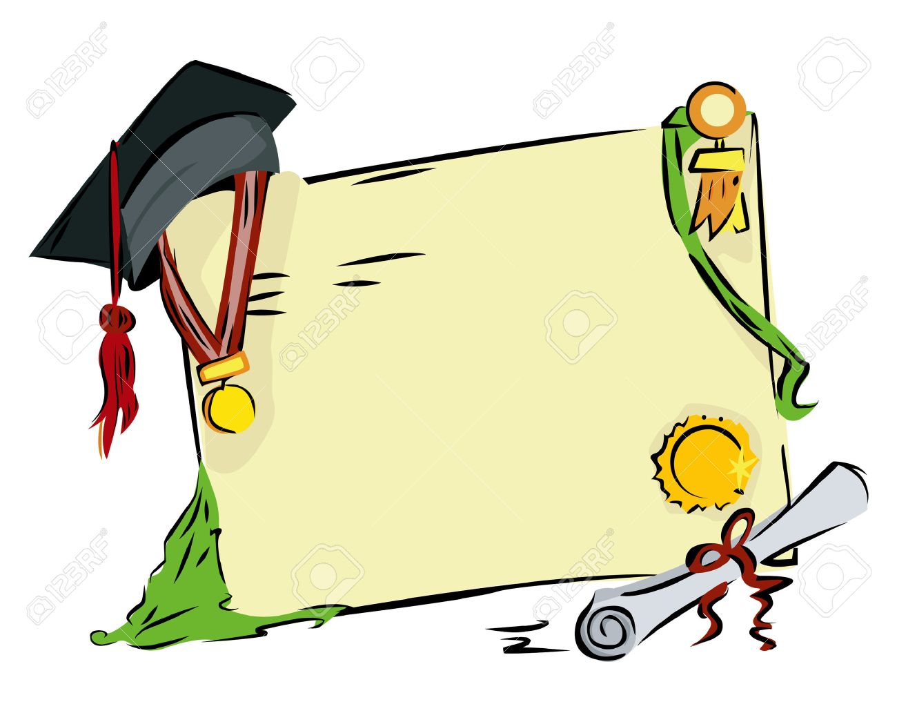 Graduation Background Royalty Free SVG, Cliparts, Vectors, And Stock  Illustration. Image 2765467.