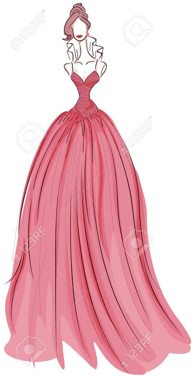 gown sketch