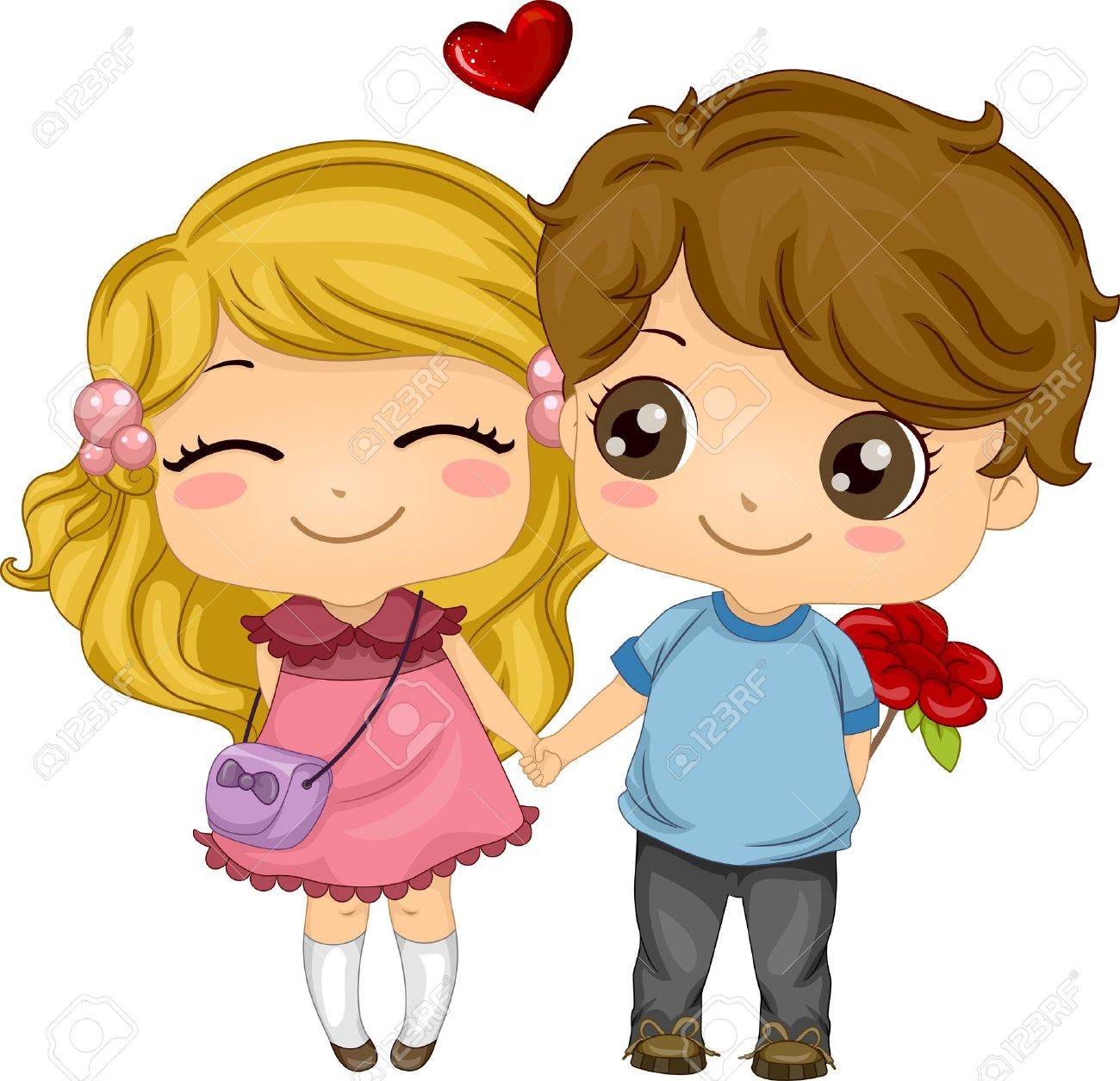 Illustration Of A Couple Holding Hands Wahrend Des Gehens Lizenzfreie Fotos Bilder Und Stock Fotografie Image 8704954