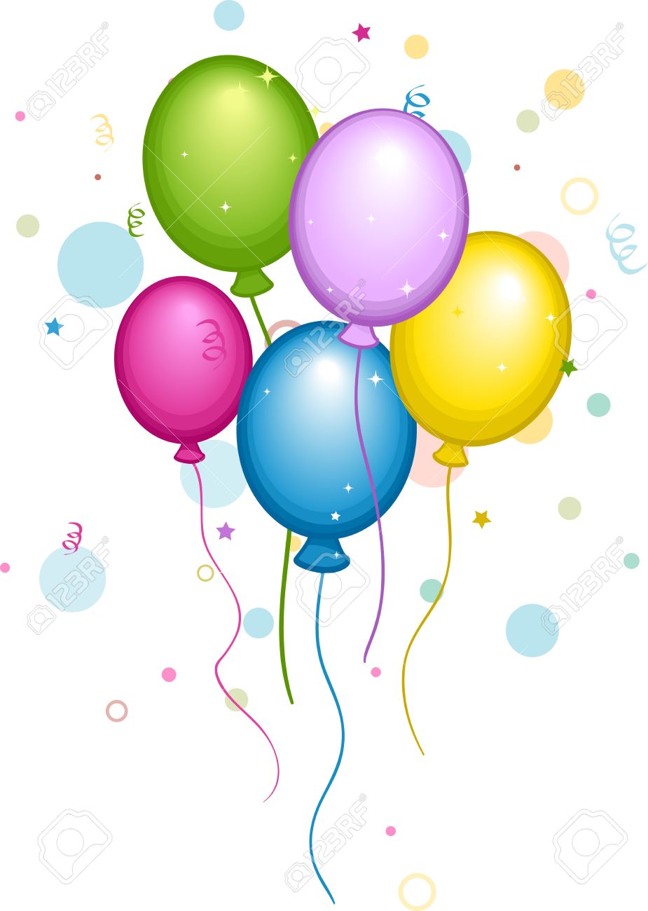 illustration of colorful balloons