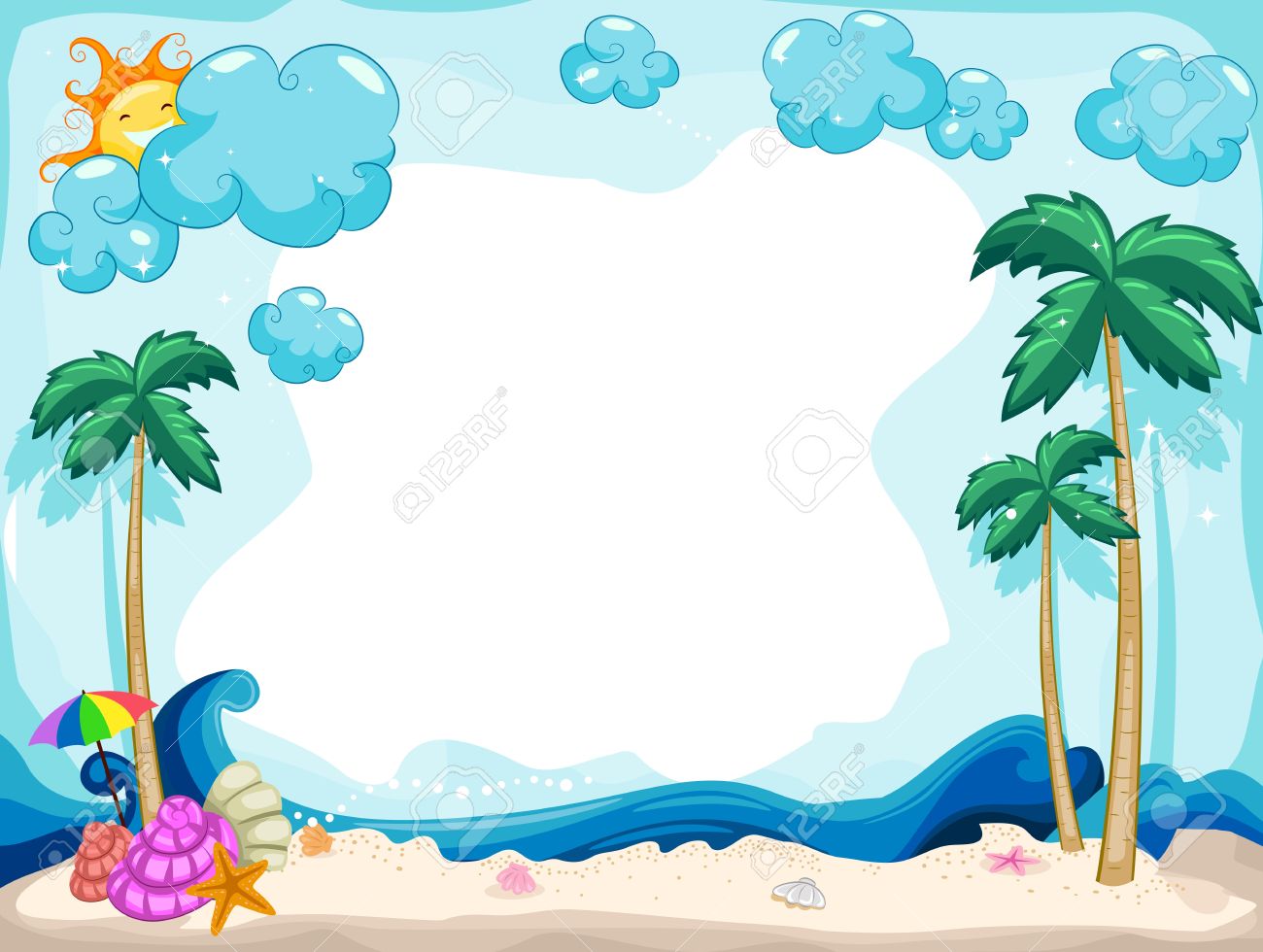 background illustration with a summer theme stock photo picture and ocean theme background